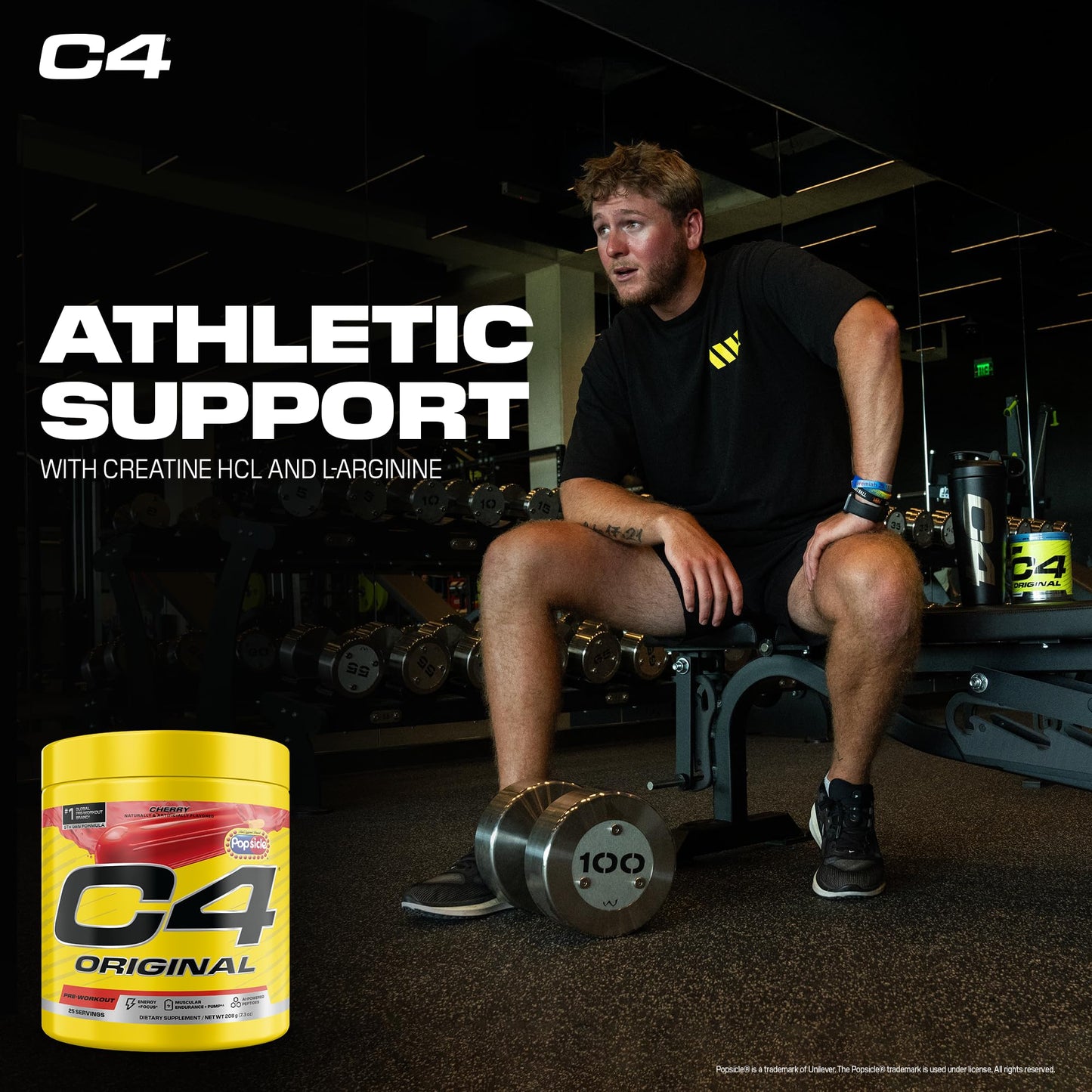 C4 Cellucor C4 Original Pre Workout Popsicle Cherry Powder 7.94 Ounce