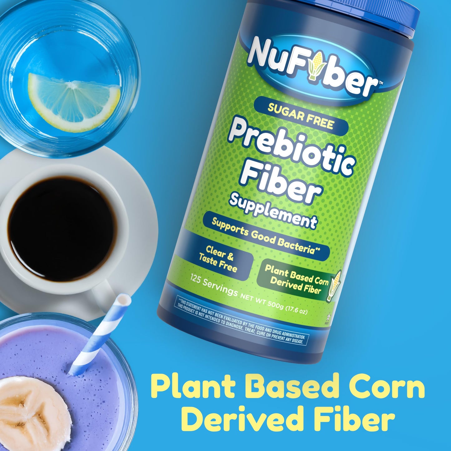 NuFiber Daily Prebiotic Fiber Powder, 17.6 oz