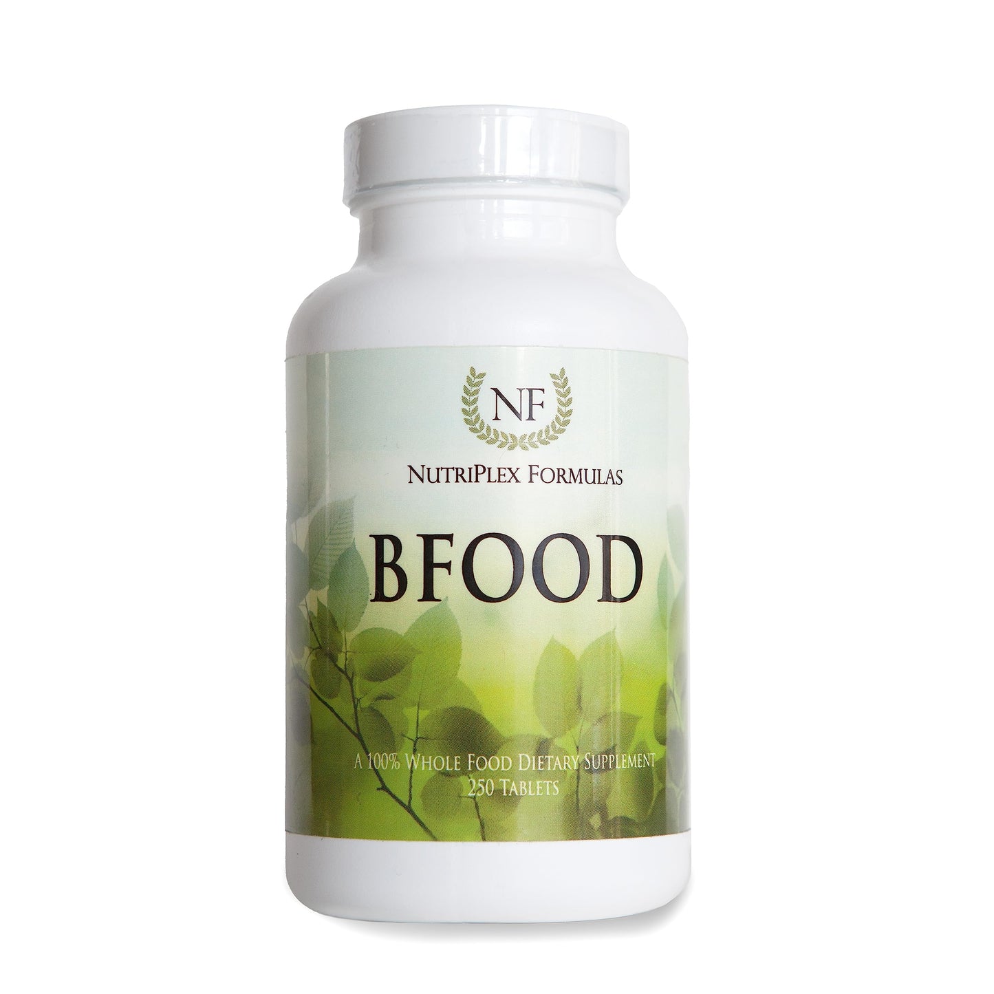 NutriPlex Formulas BFood Whole Food Vitamin B Complex Tablet, 250 Tablets