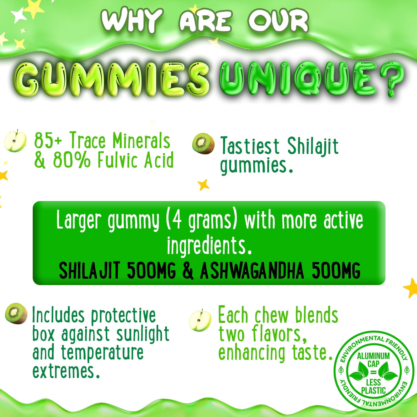OH MY CHEWY Pure Himalayan Shilajit Gummies, 60 Count