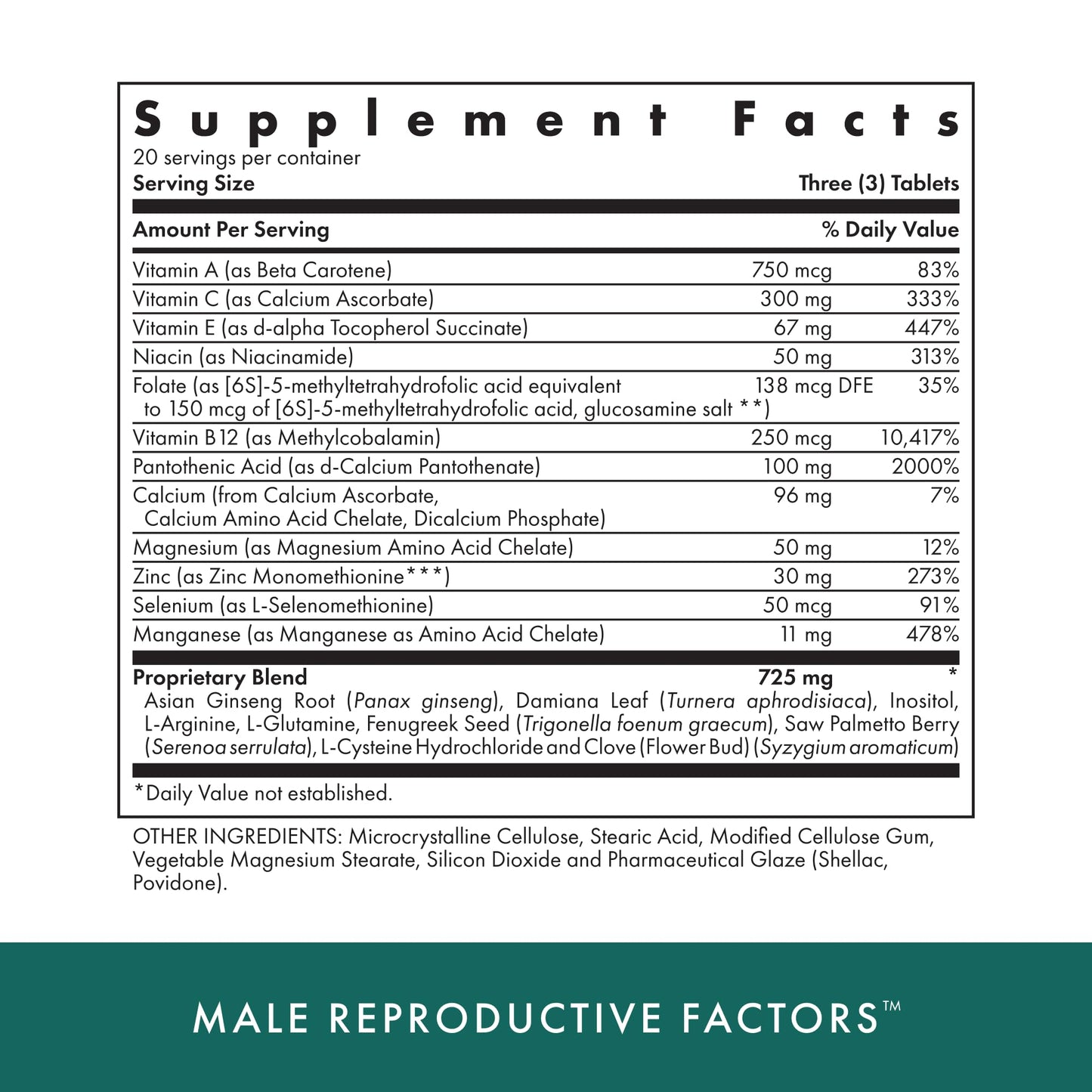 Michael's Health Naturopathic Programs Male & Female Reproductive Factors Couples' Pack Tablets - 120 Count