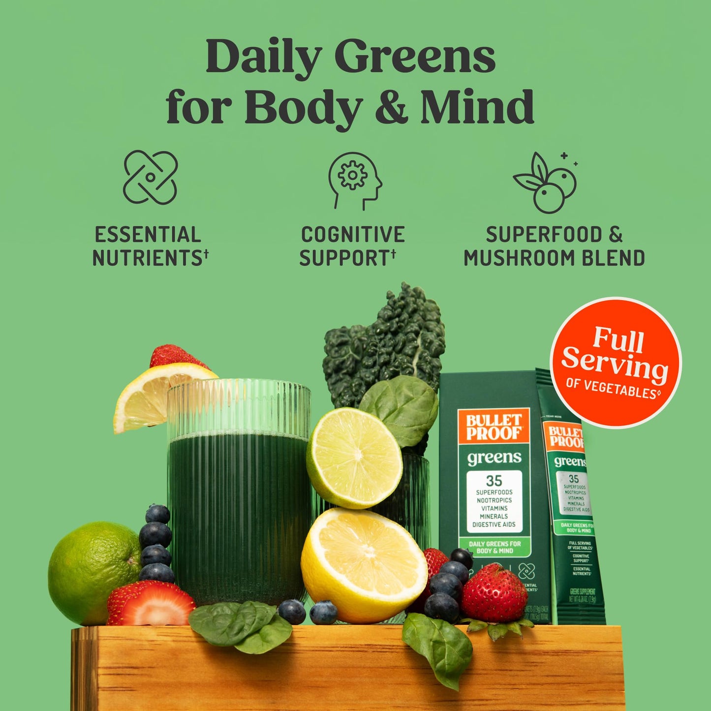 Bulletproof Greens Powder 4.18 oz