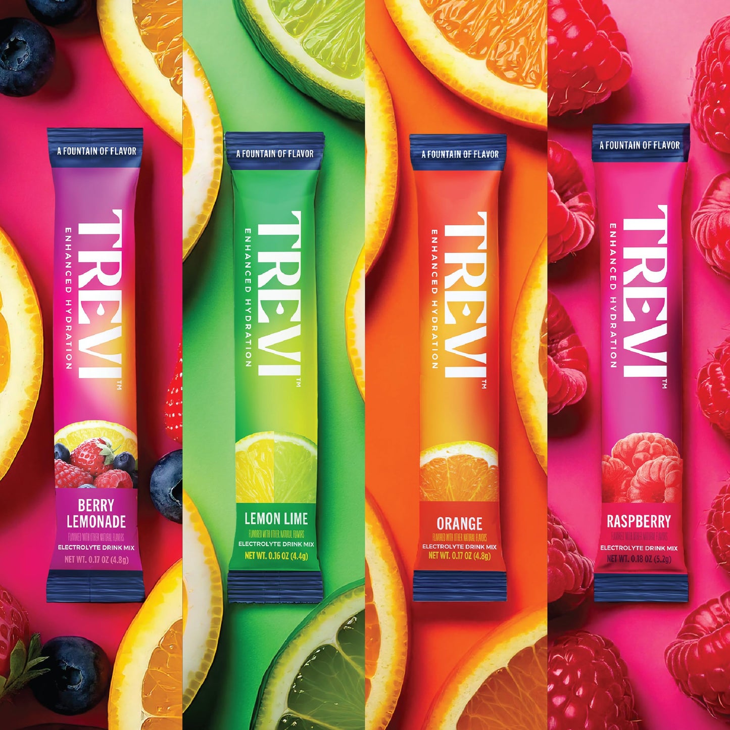 TREVI Electrolytes Powder Packets, Sugar Free Hydration, Classic 28 Servings