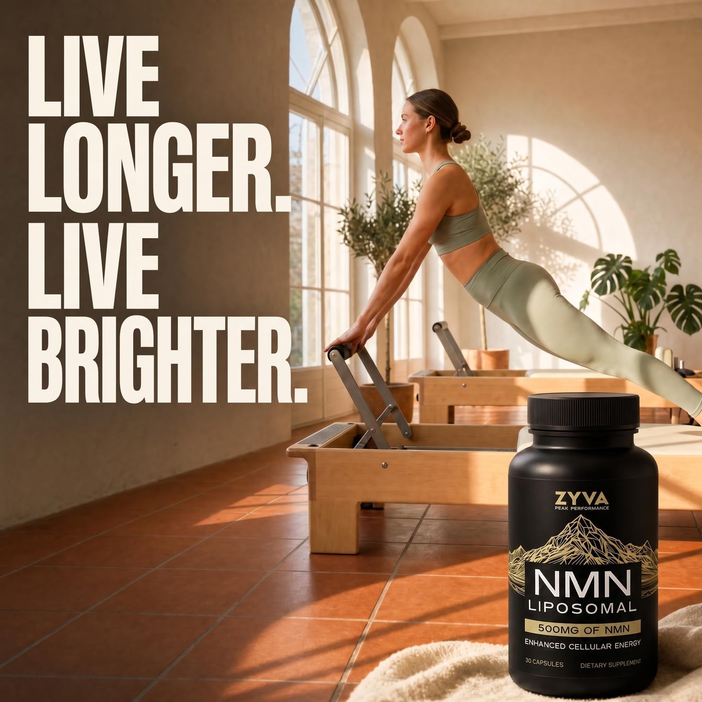 ZYVA Scientific Liposomal NMN Supplement 500mg Capsules, 30 Count