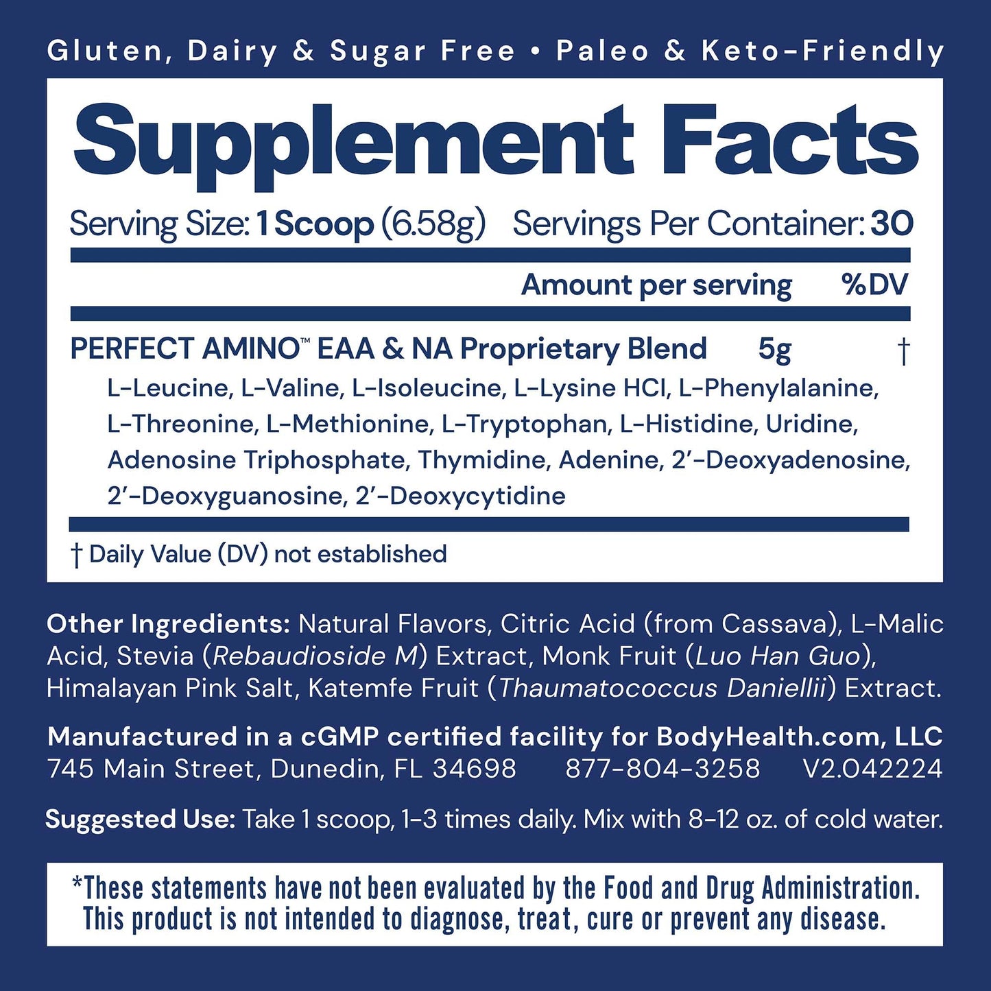 BodyHealth PerfectAmino Powder 7 oz
