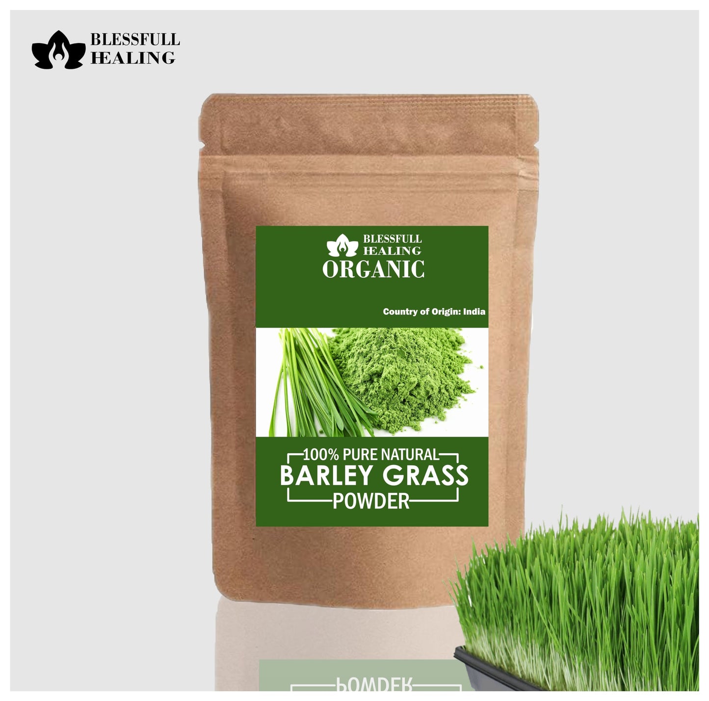 Blessfull Healing Organic Barley Grass Powder, 7.05 oz