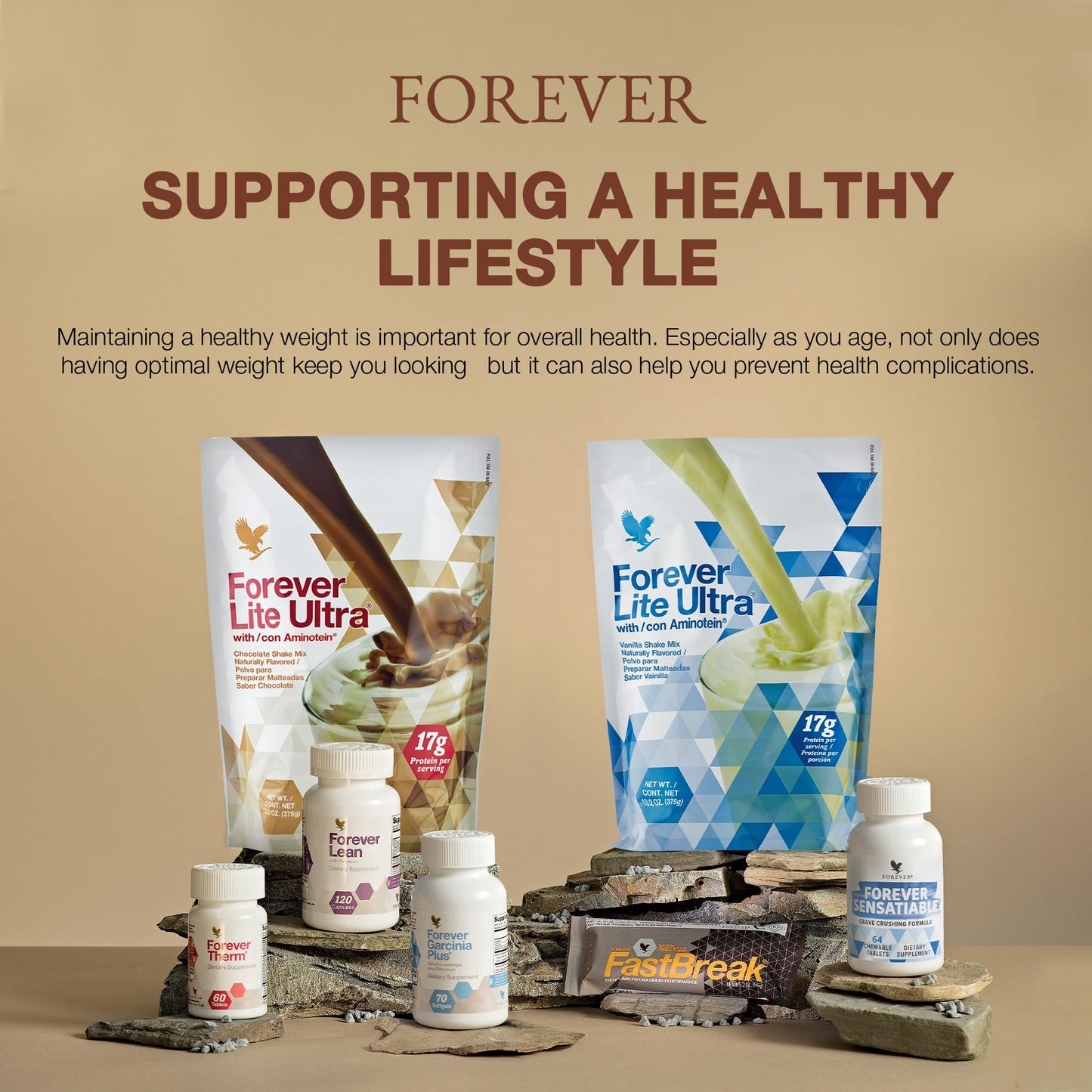 Forever Living Products Lite Ultra Chocolate Protein Shake Mix with Aminotein, Low Carb Drink for Lean Muscle Mass, Powder, 13.2 oz