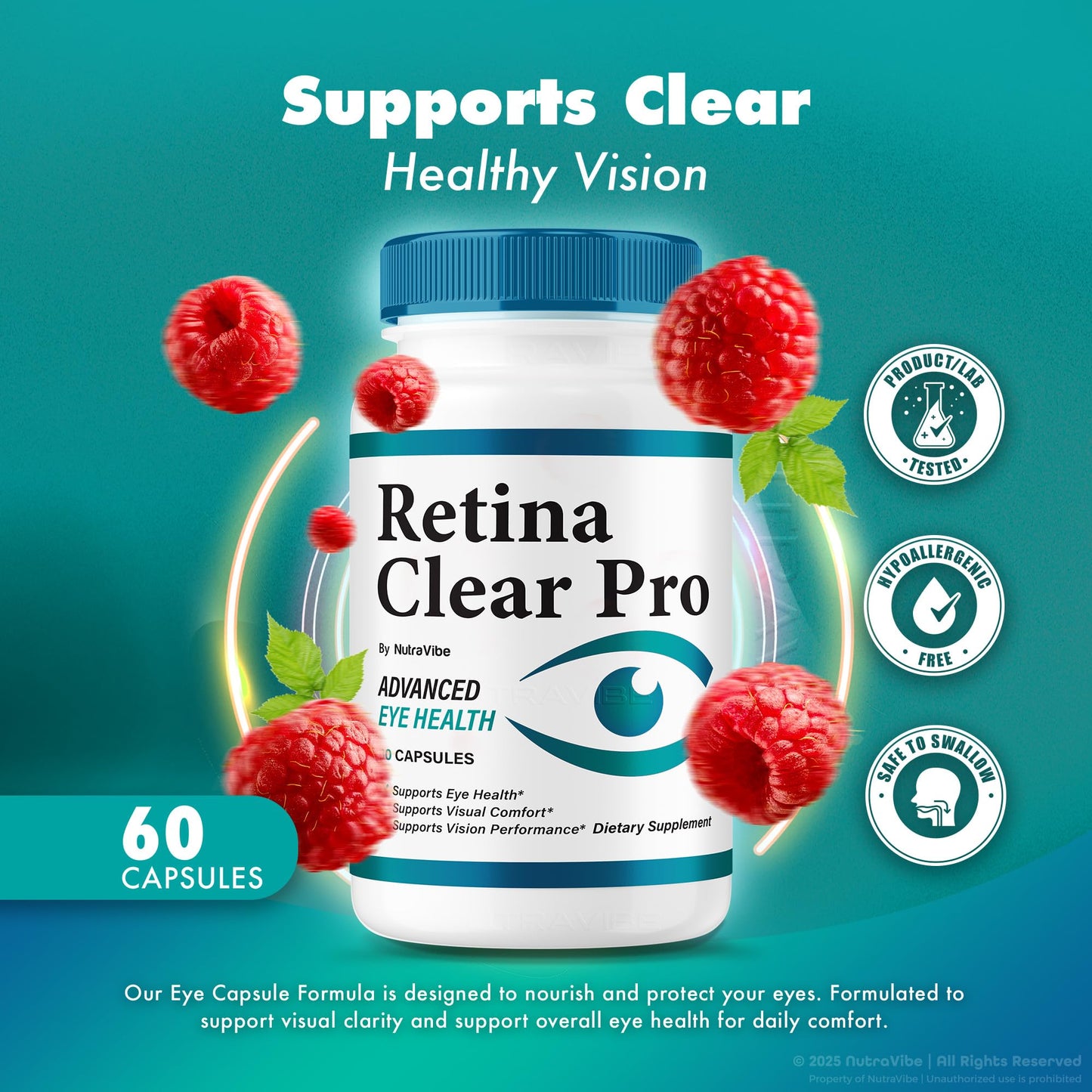NutraVibe Retina Clear Pro 120 Capsules