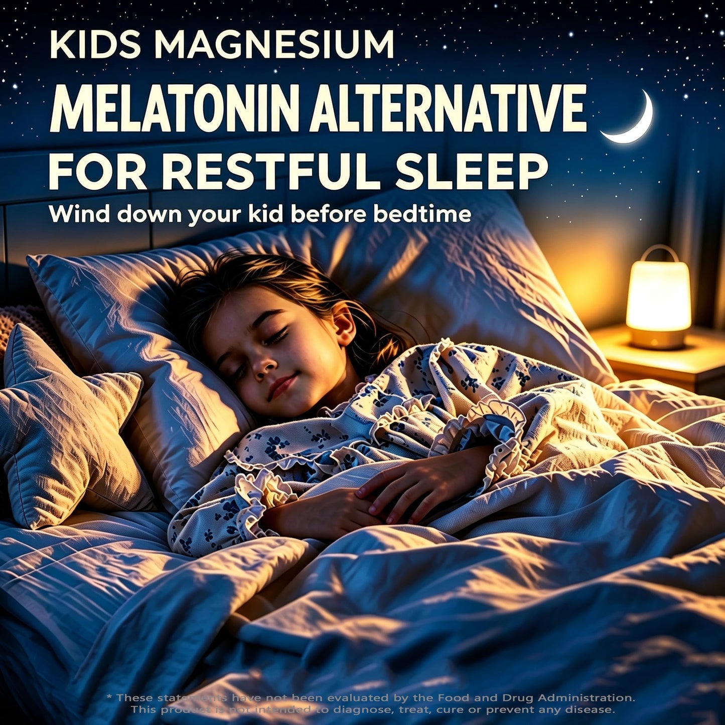 EnvyCure Kids Sleep Gummies Melatonin-Free with Magnesium Glycinate, Saffron, Calcium D3 K2, Inositol – 120 Count