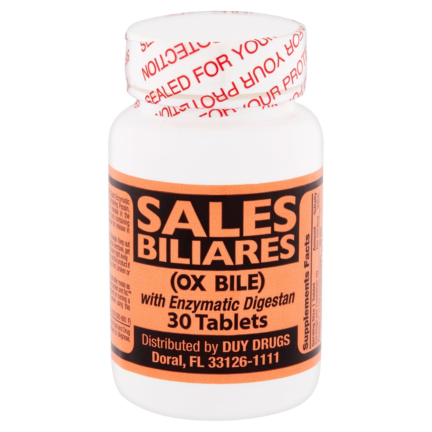 Duy Drugs Ox Bile Tablets 30