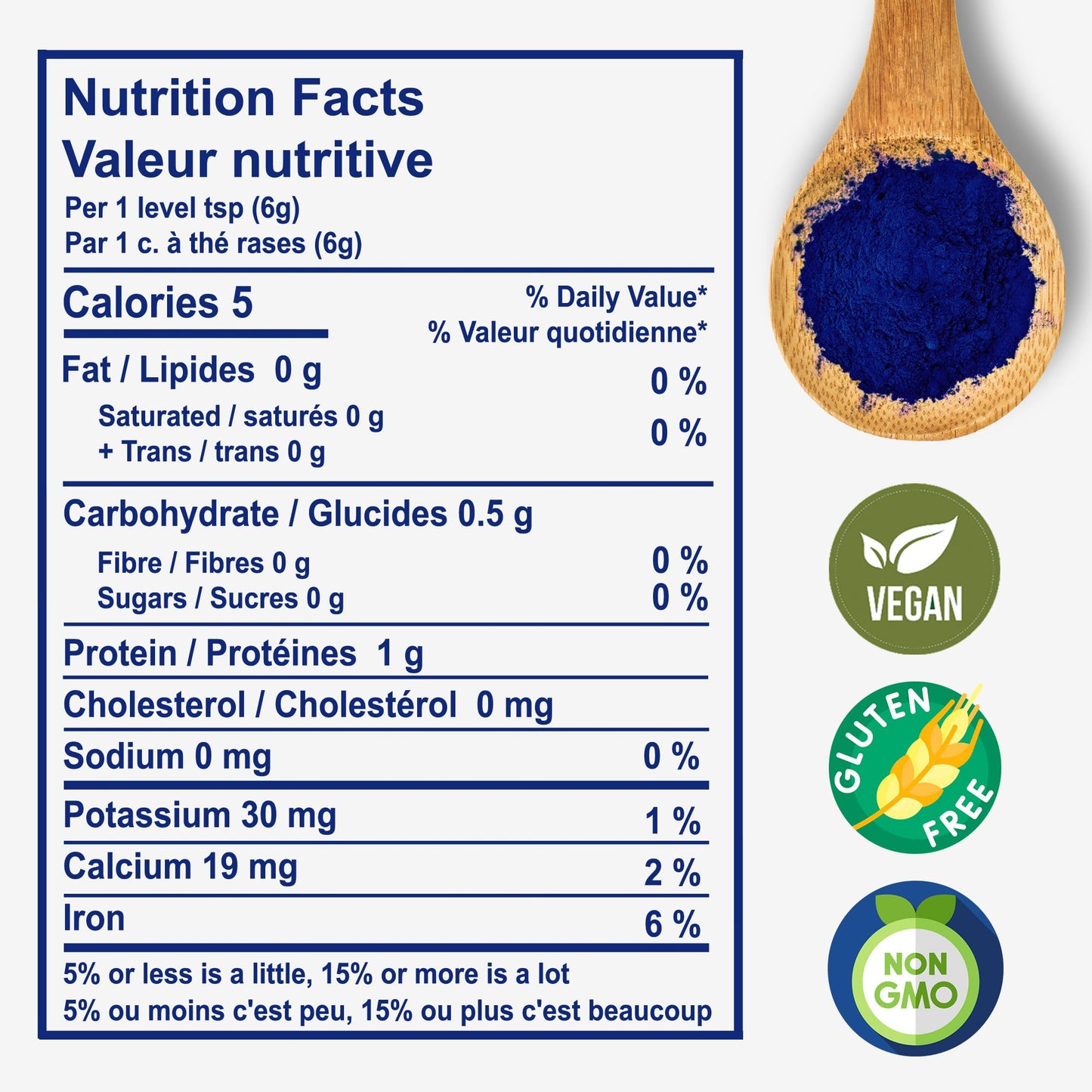 Aimgrow Blue Spirulina Powder, 50 Grams