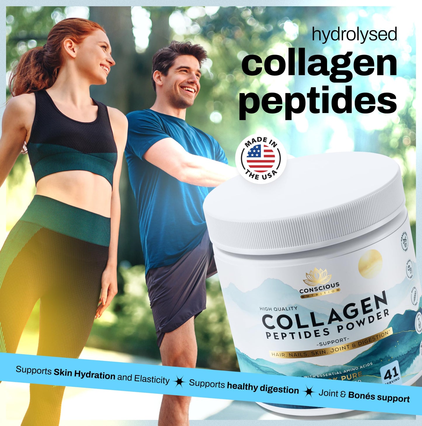Conscious Nutrition Collagen Peptides Powder 16 oz