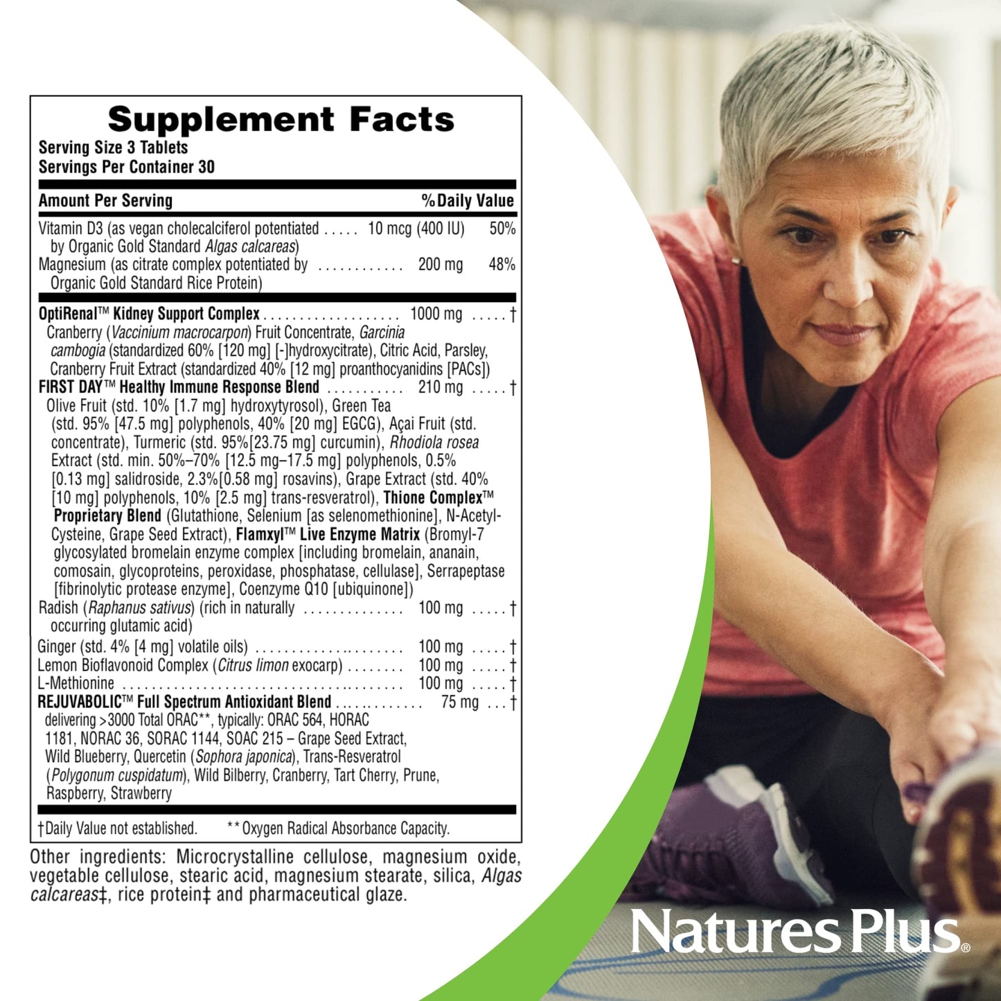 NaturesPlus AgeLoss Kidney Support Tablets 90