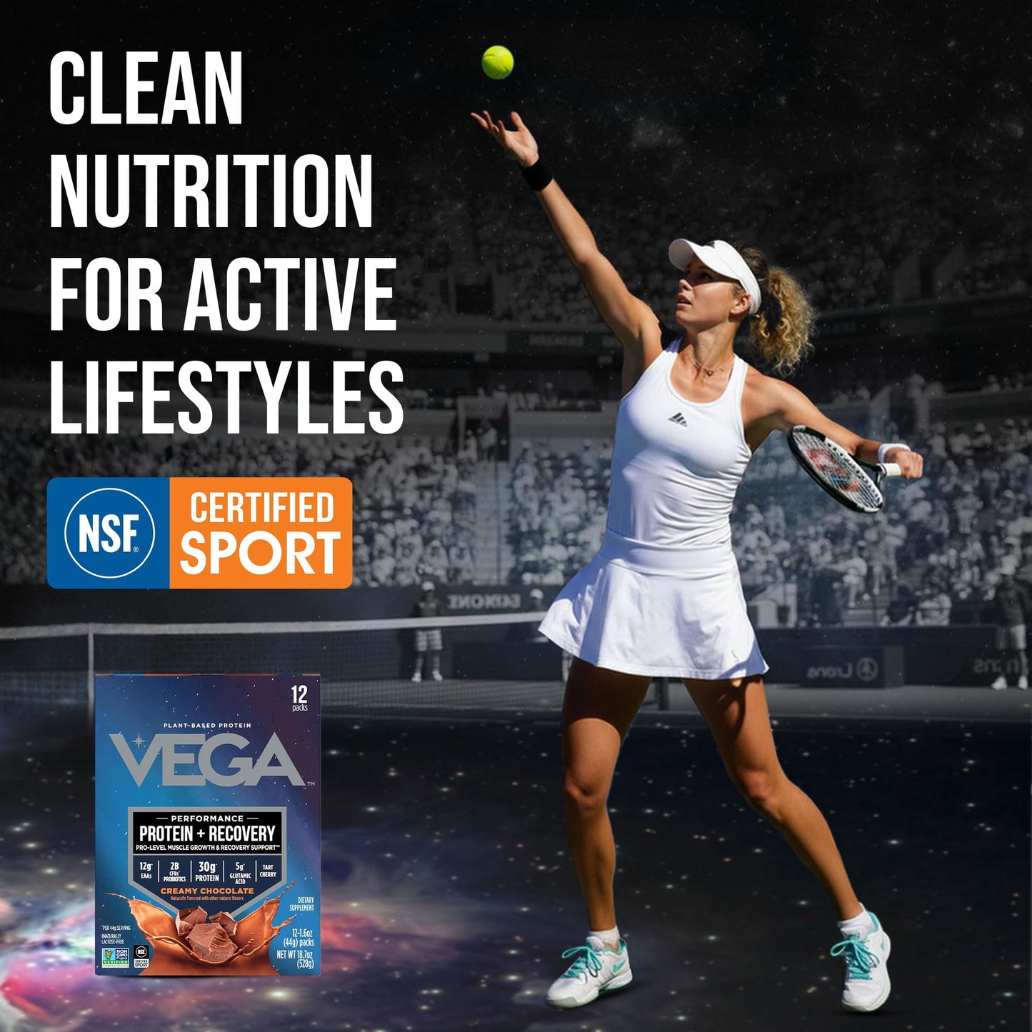 Vega Protein + Recovery Chocolate Packets, 12 Packets