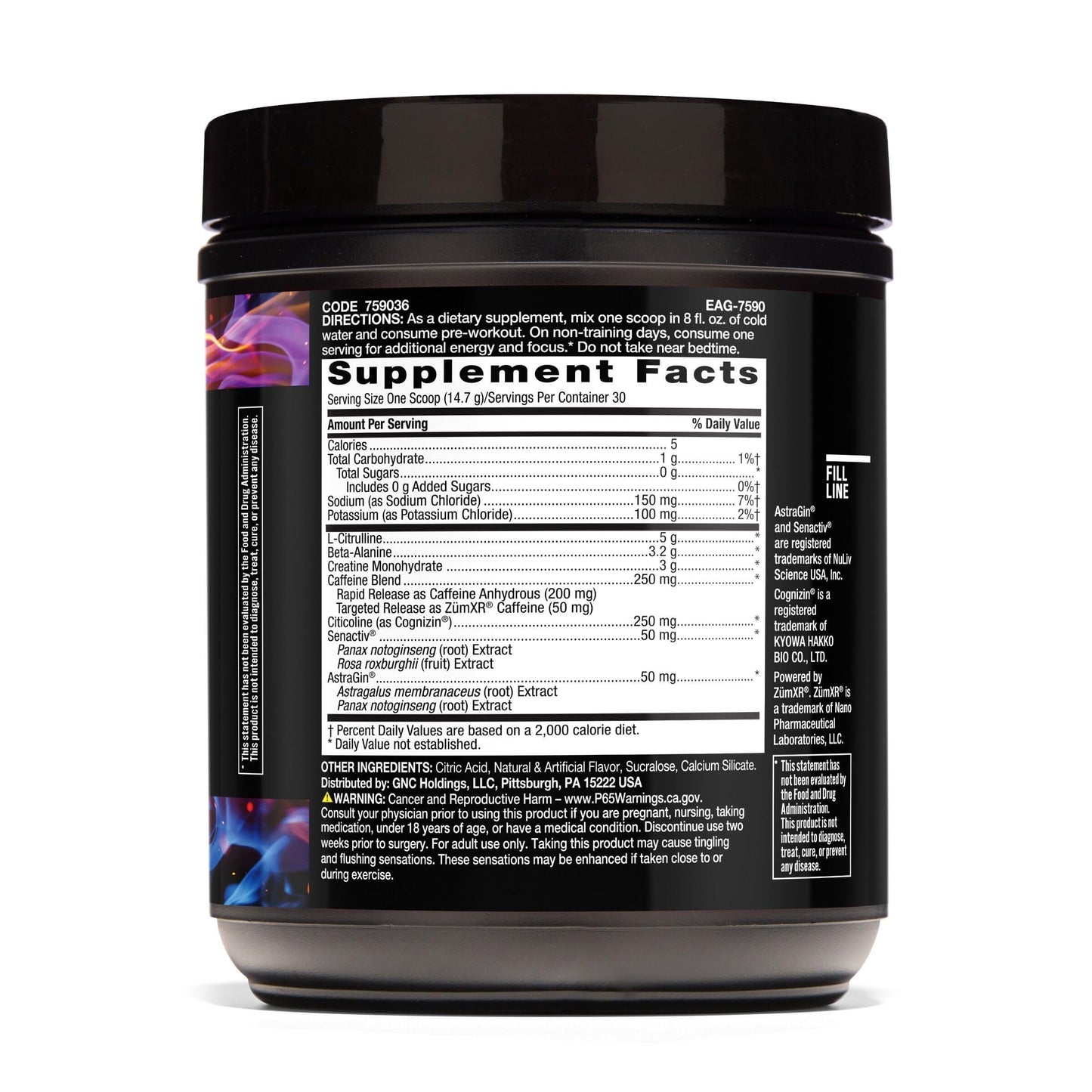 BEYOND RAW LIT V2 Clinical Strength Pre Workout Powder, 15.56 oz