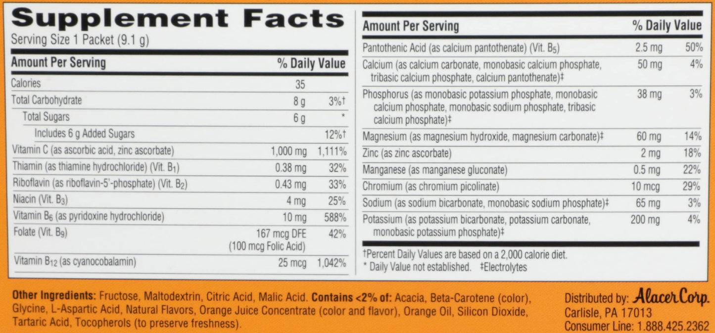 Emergen-C Super Orange Capsule 9.6 oz