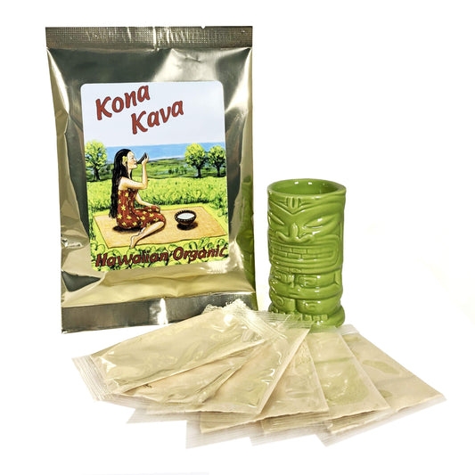 Kona Kava Farm Kona Kava Instant 30% Kavalactone Kava Drink Singles Powder 4.5 oz