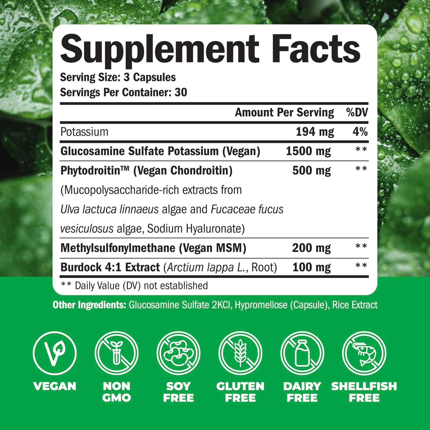 Vimerson Health Vegan Glucosamine Chondroitin MSM Joint Support Supplement & Complete Multivitamin for Women Capsules 150