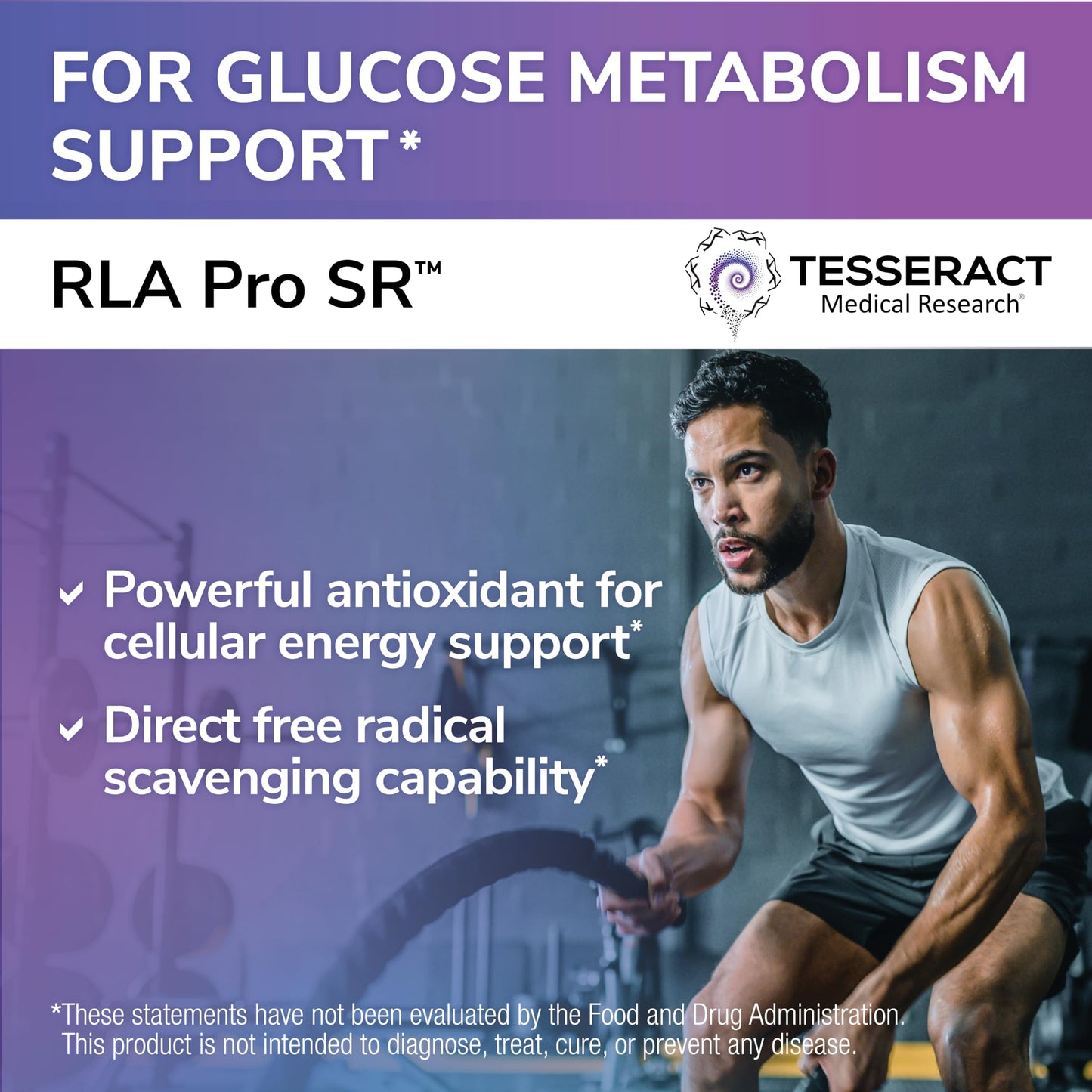 Tesseract Medical Research RLA Pro SR Lipoic Acid Supplement, 60 Capsules