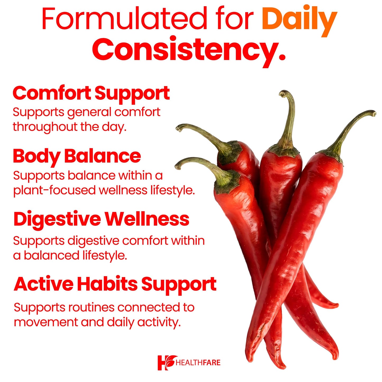 Healthfare Cayenne Pepper Capsules 200 Capsules
