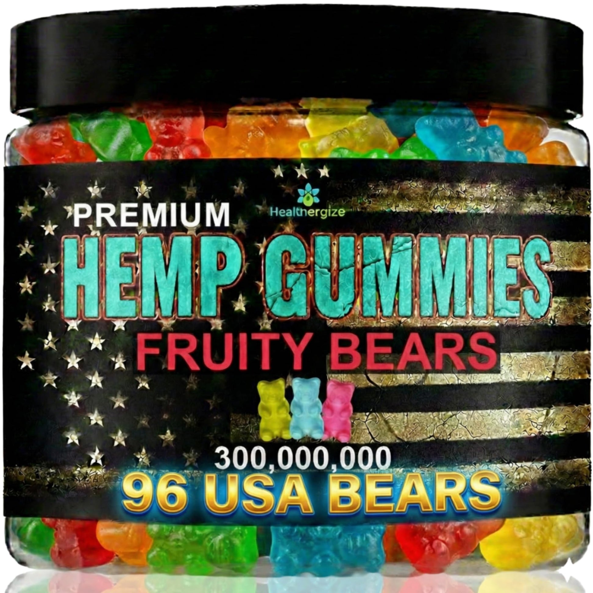 Healthergize Hemp Gummies for Sleep and Relaxation Chewable, 96 Count