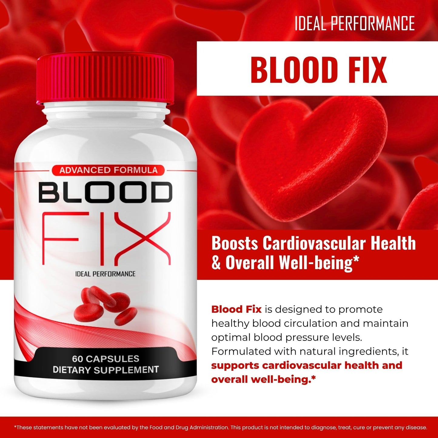 IDEAL PERFORMANCE Blood Fix Advanced Blood Formula Capsule, 60 Capsules