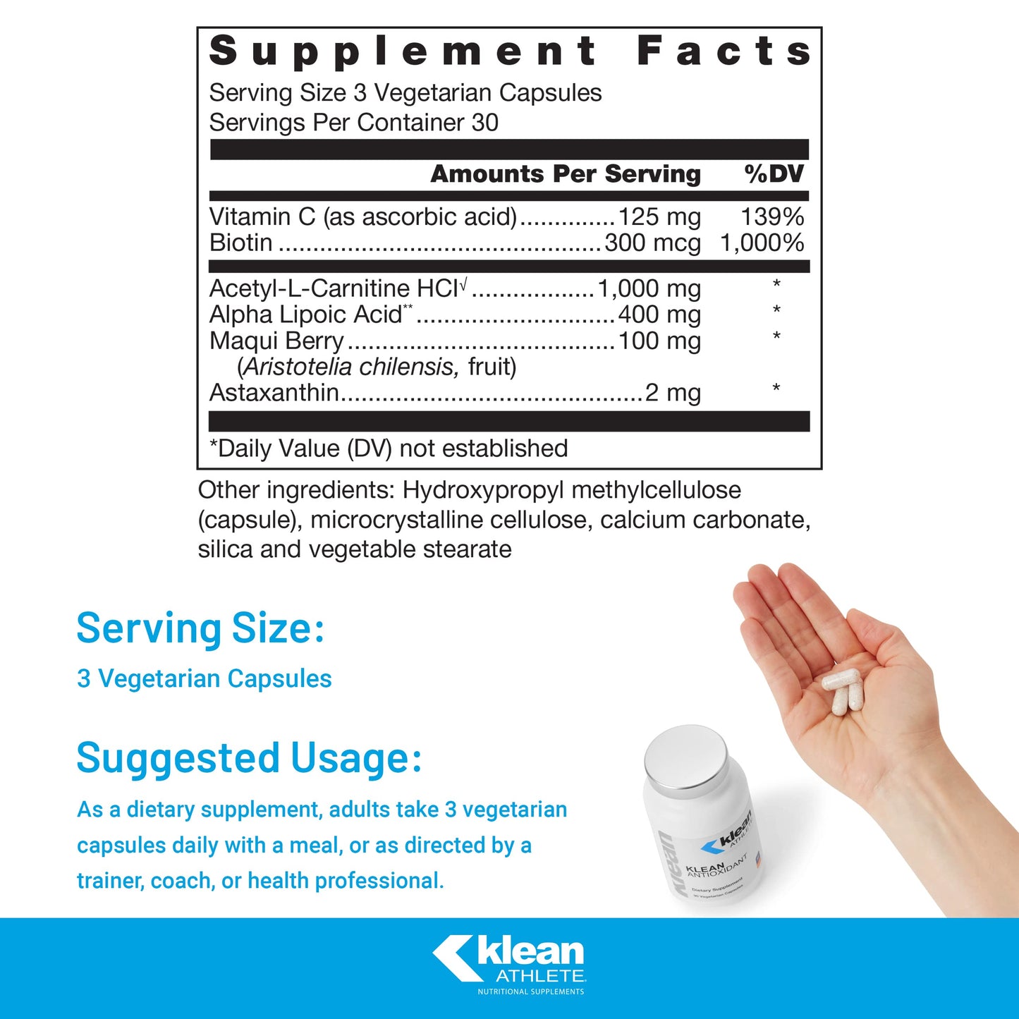 Klean Athlete Klean Antioxidant Capsule 90 Count
