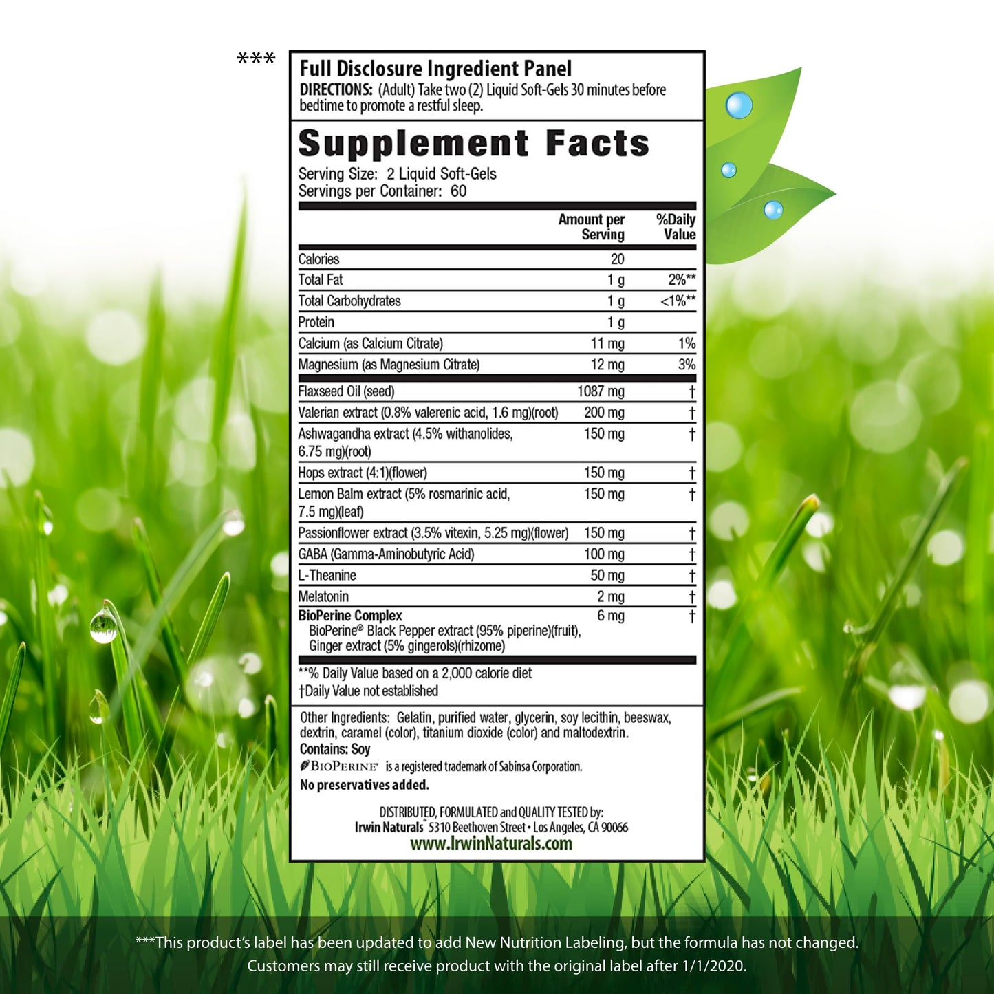 Irwin Naturals Power to Sleep PM Softgels 120 Count