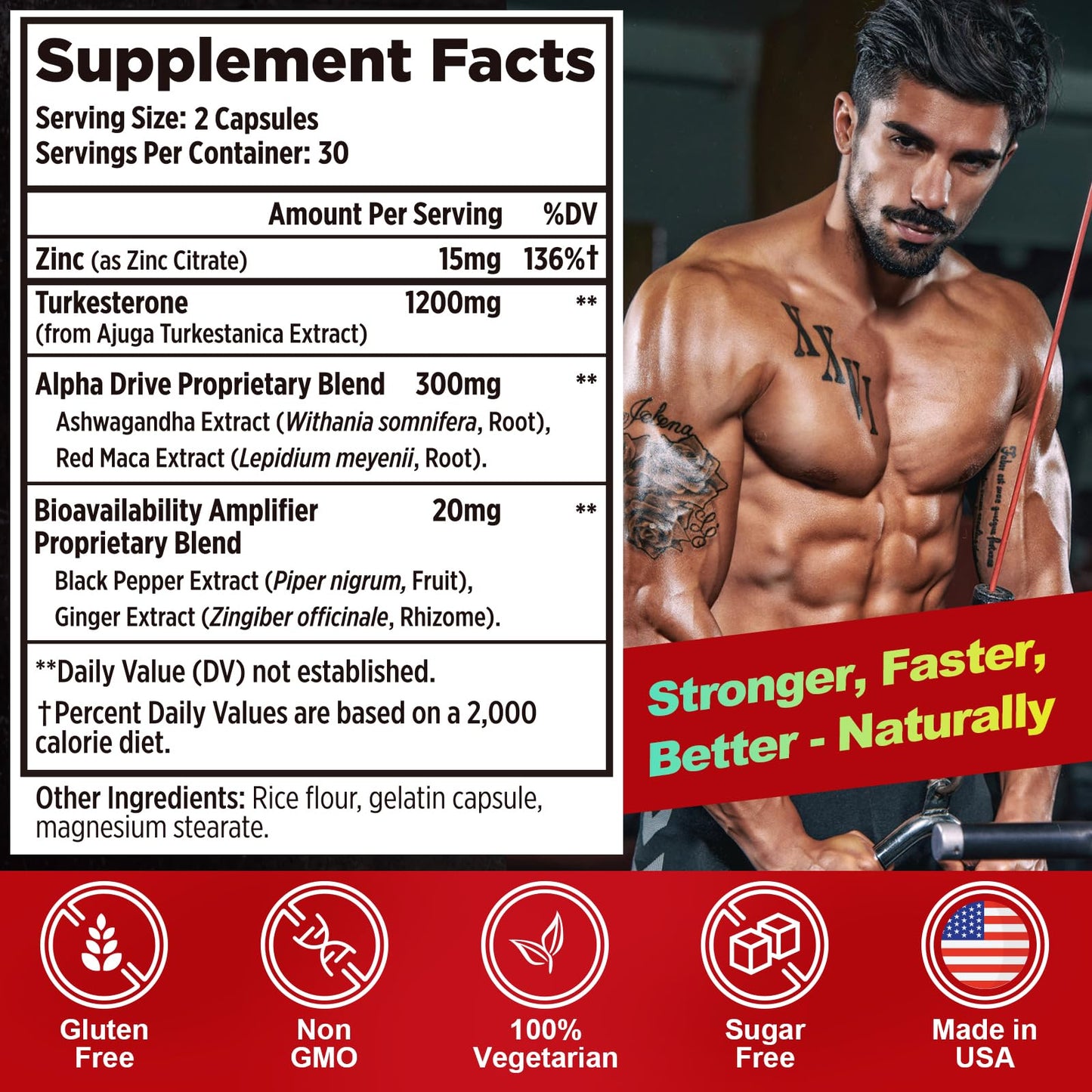 TyRengss Testosterone Booster for Men Capsule 60 Count