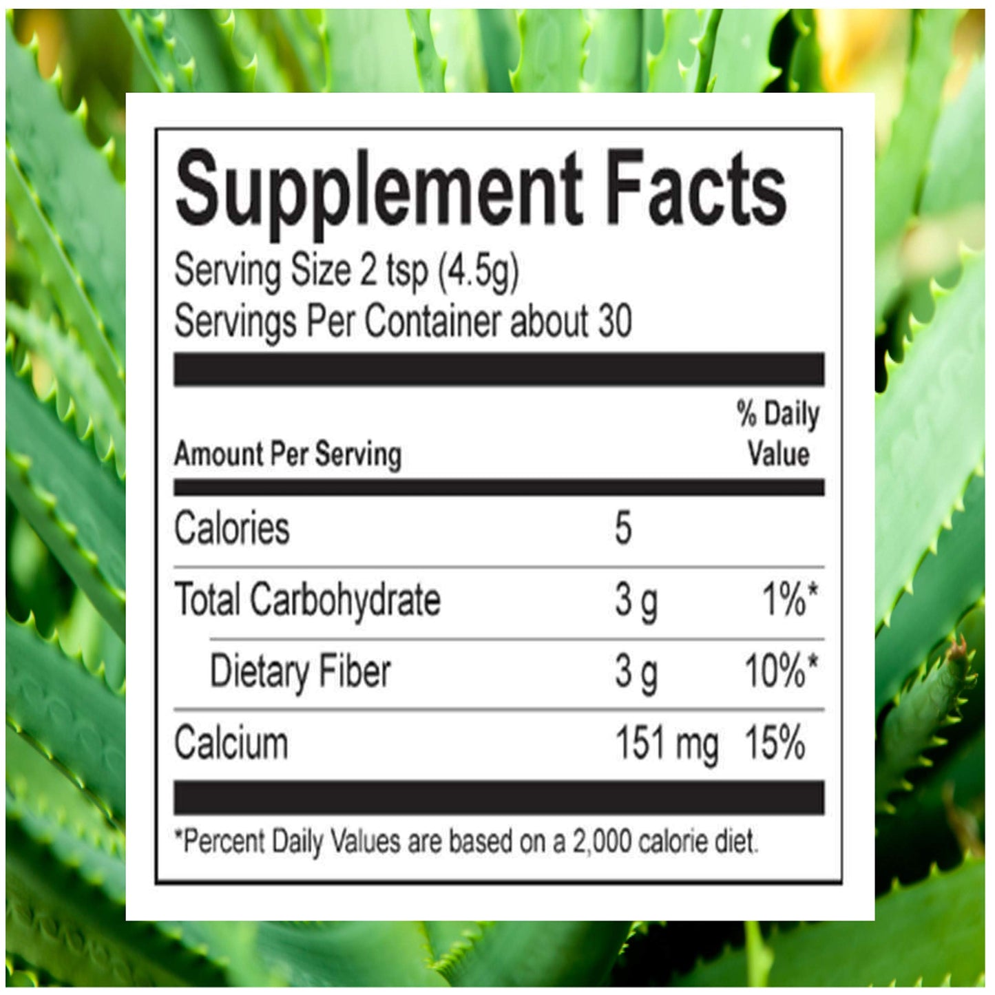 Generic Aloe Vera & Nopal Cactus Pure 100% Organic Vegan Dried Powder Digestive System Health, 8 Ounce