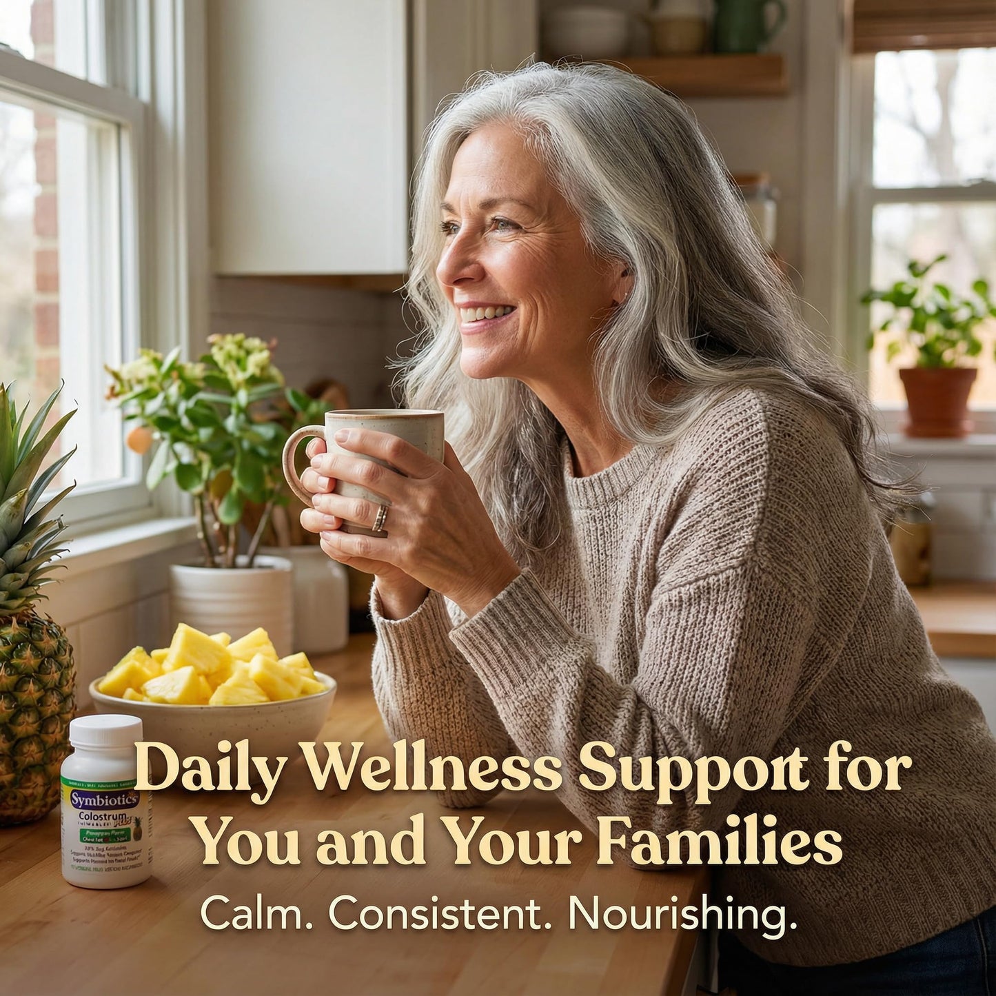 Symbiotics Naturade Colostrum Chewable Tablets Immune & Digestive Support with Lactoferrin, Gluten Free, Low Sugar, Easy Daily Wellness Nutrition, 120 Chewable Tablets