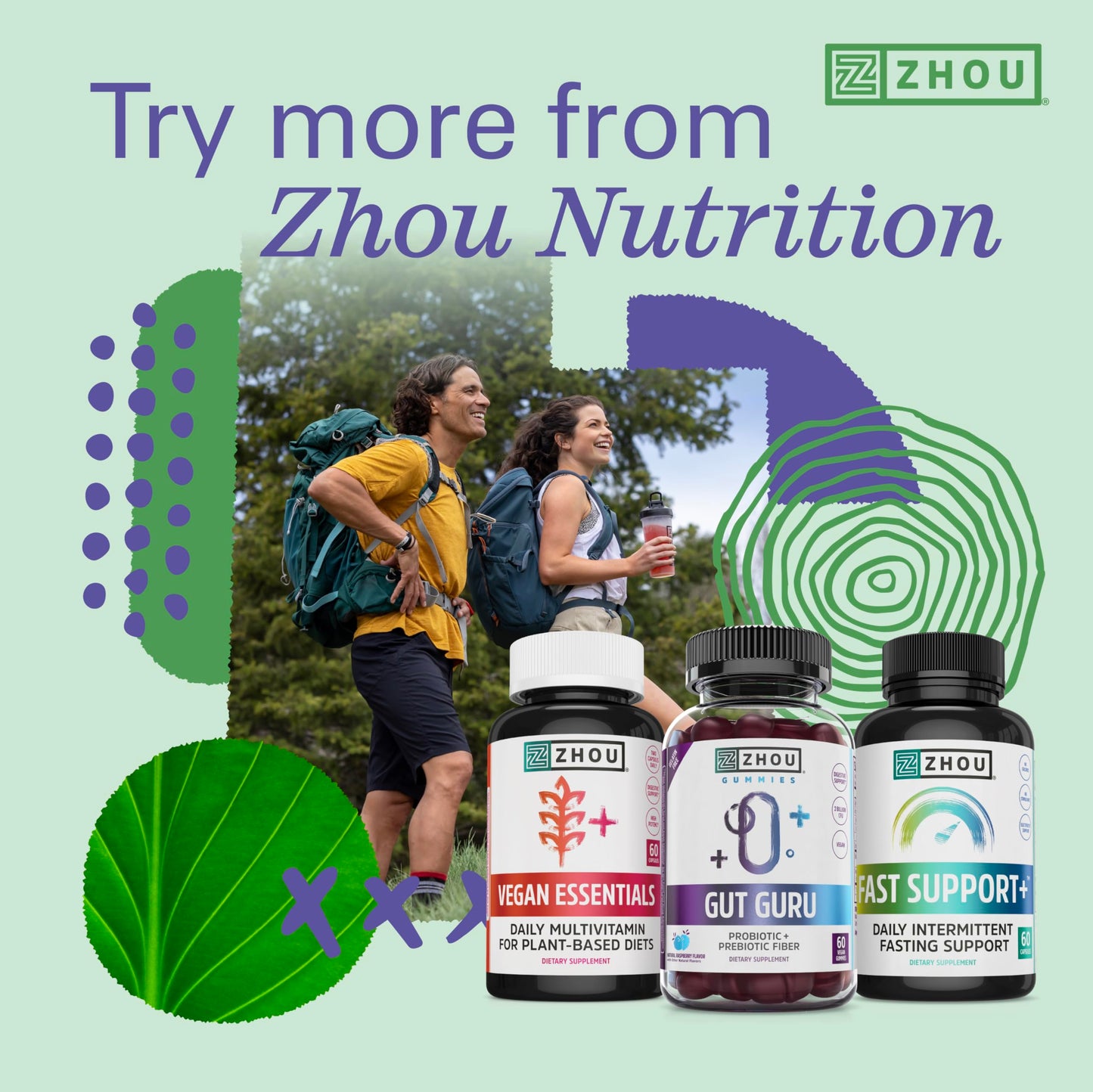 ZHOU 3 Day Renew Probiotics for Digestive Health Capsules, 27 Capsules