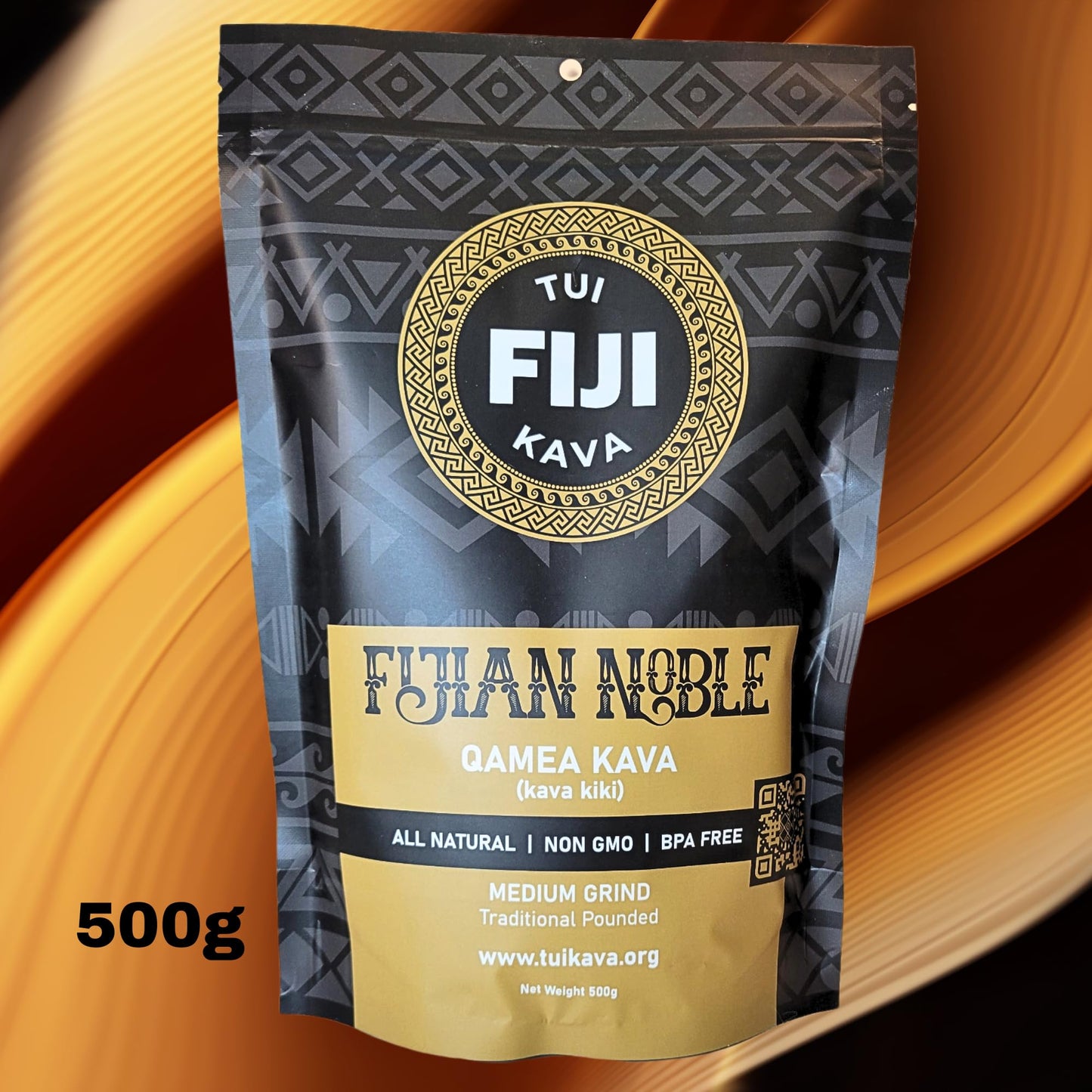 TUI KAVA Premium Wellness Kava Traditional Noble Pounded Medium Grind Powder, 18 oz