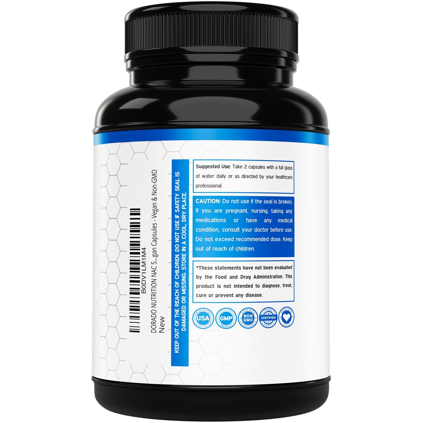 DORADO NUTRITION NAC Supplement Capsules 60 Count
