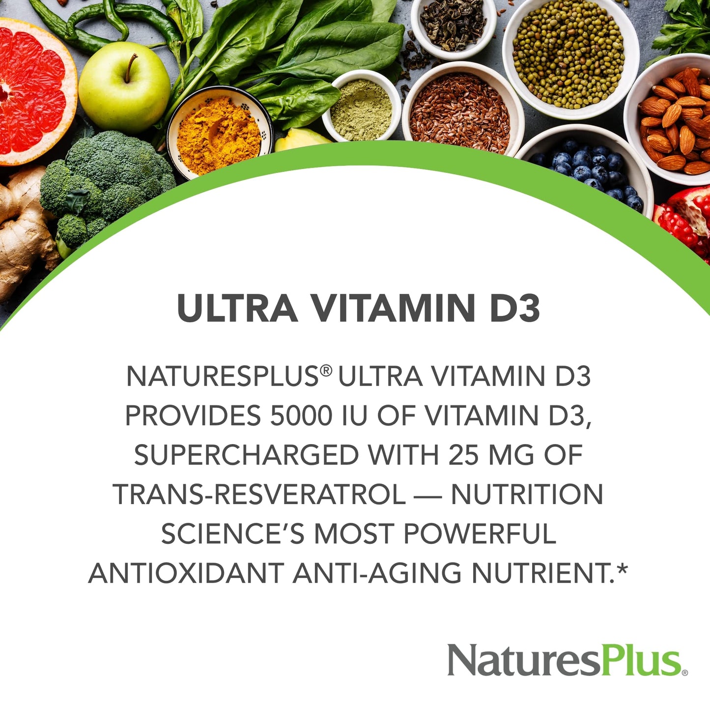NaturesPlus Vitamin D3 Extended Release Tablet 1 Count