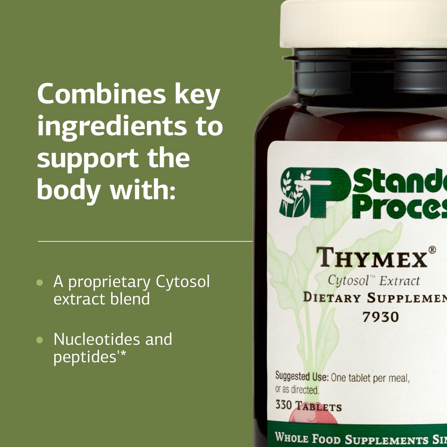 Standard Process Inc. Thymex Cytosol Extract Dietary Supplement Tablets 330