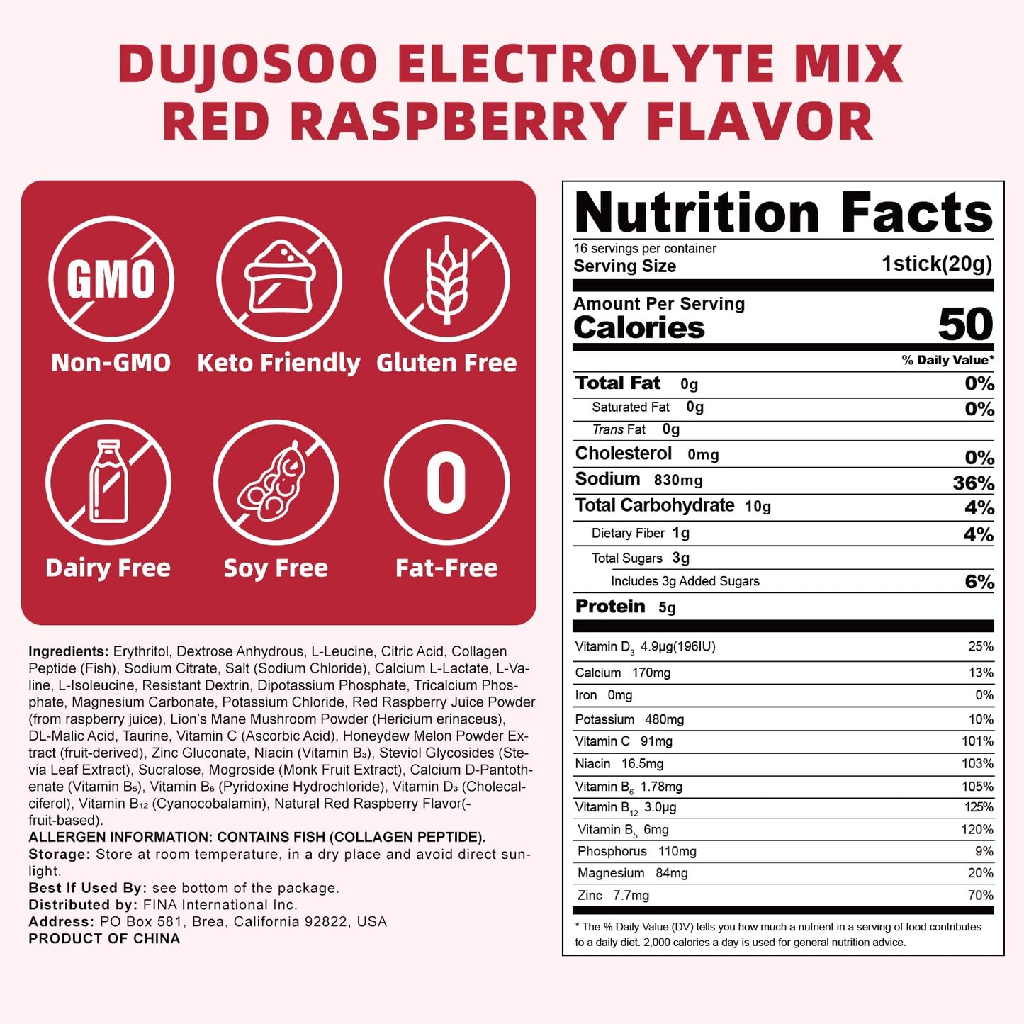 Dujosoo Electrolyte Powder 11.36 oz