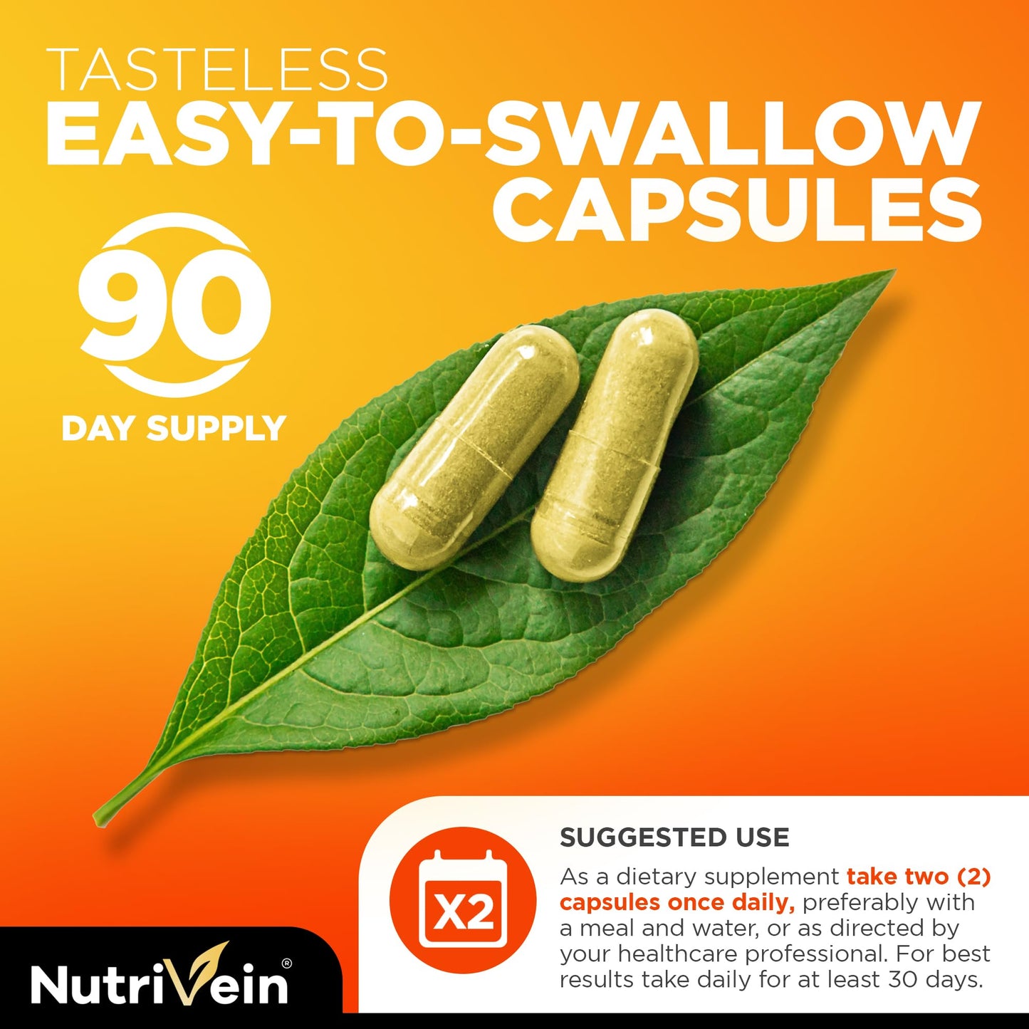 Nutrivein Liposomal Vitamin C Supplement 1650mg Capsule, 180 Count