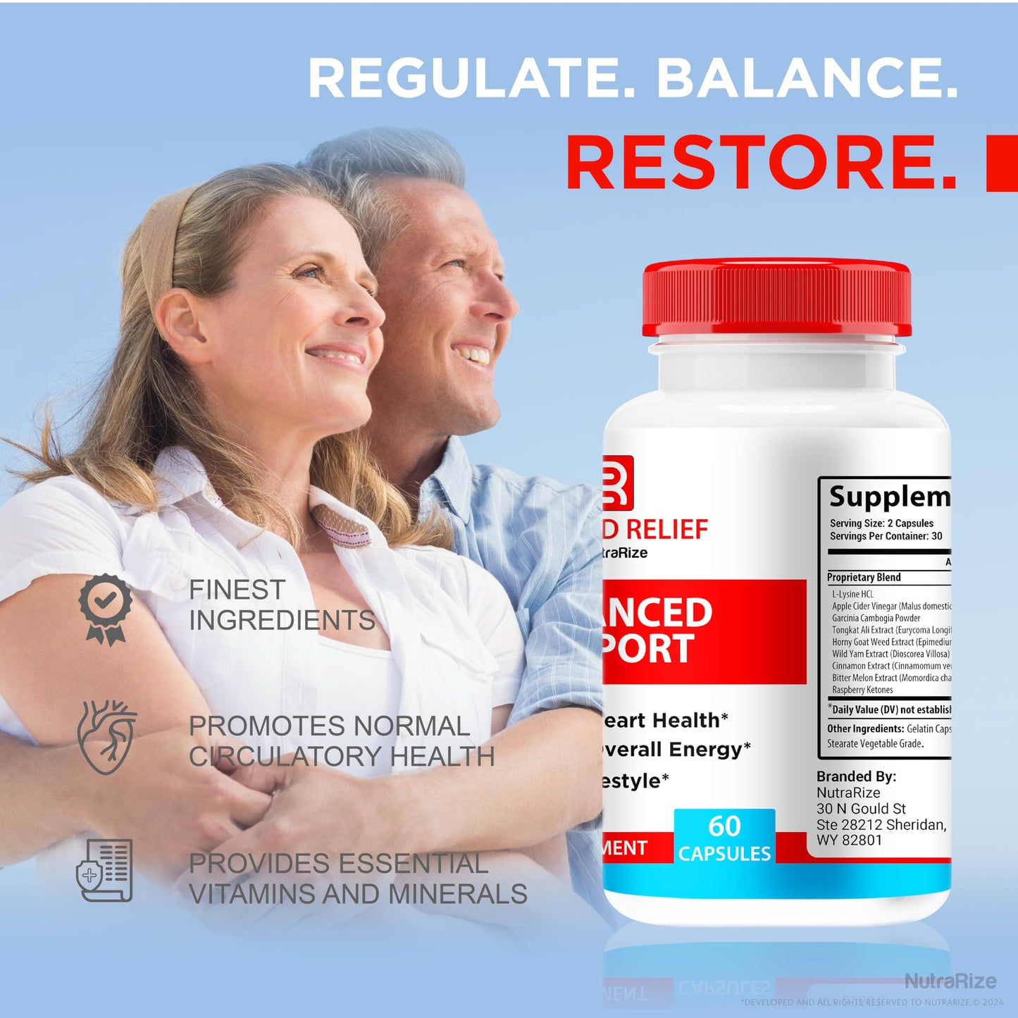 NutraRize Trusted Relief Capsules, 120 Capsules