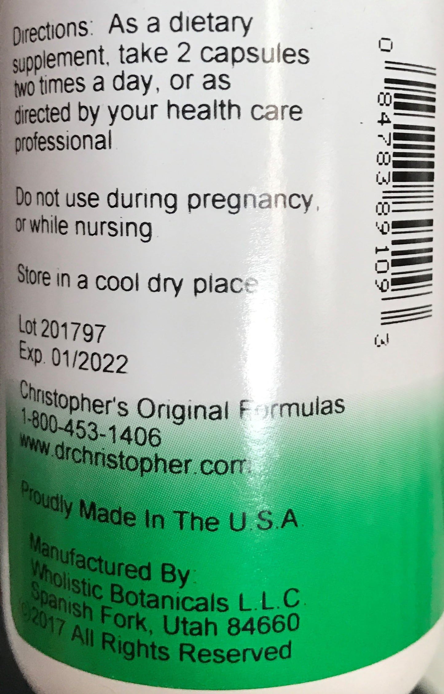Christopher's Original Formulas Sinus Plus Sinus Support, Whole Herb Synergistic Blend, 100 Capsules
