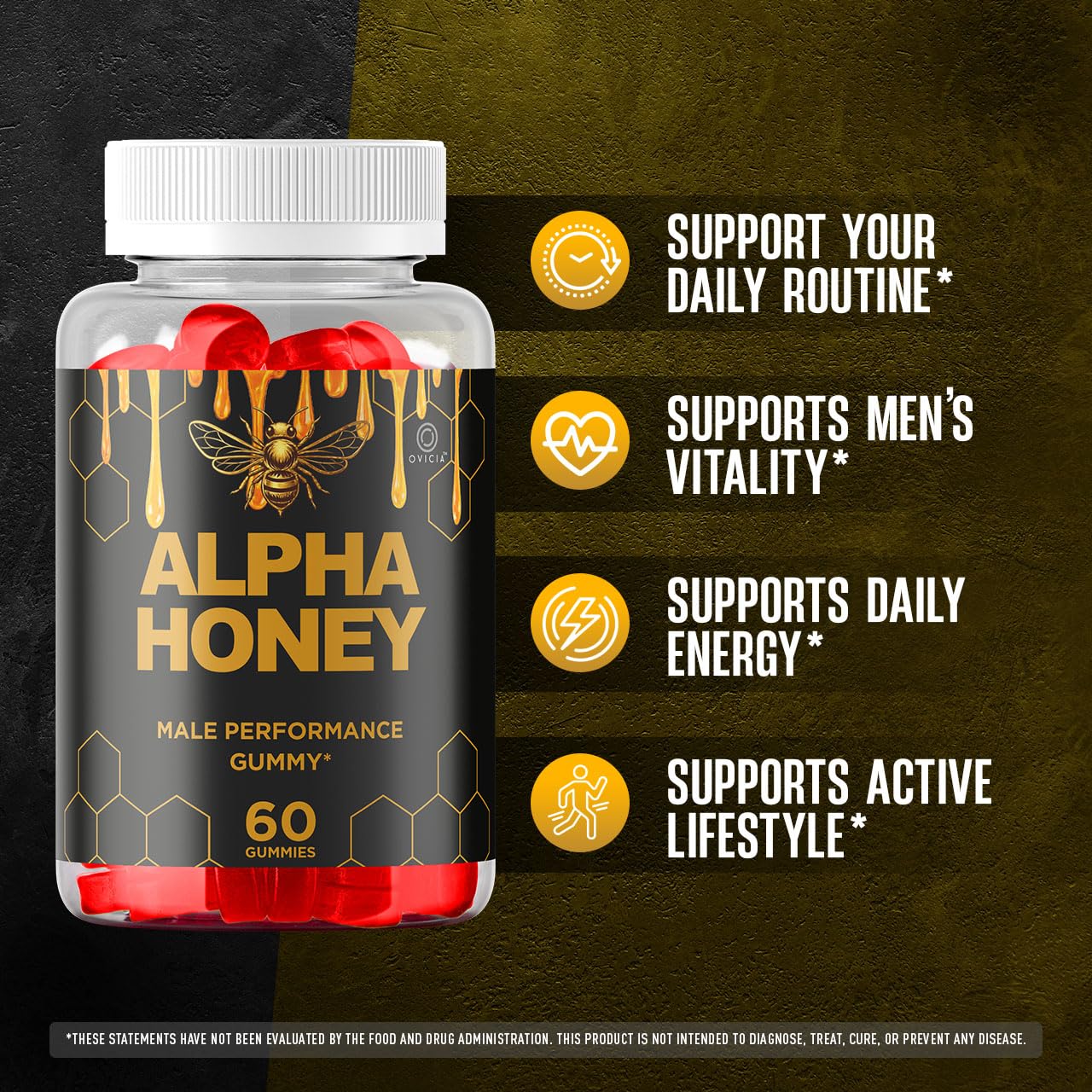 OVICIA Alpha Honey Gummies 180 Gummies