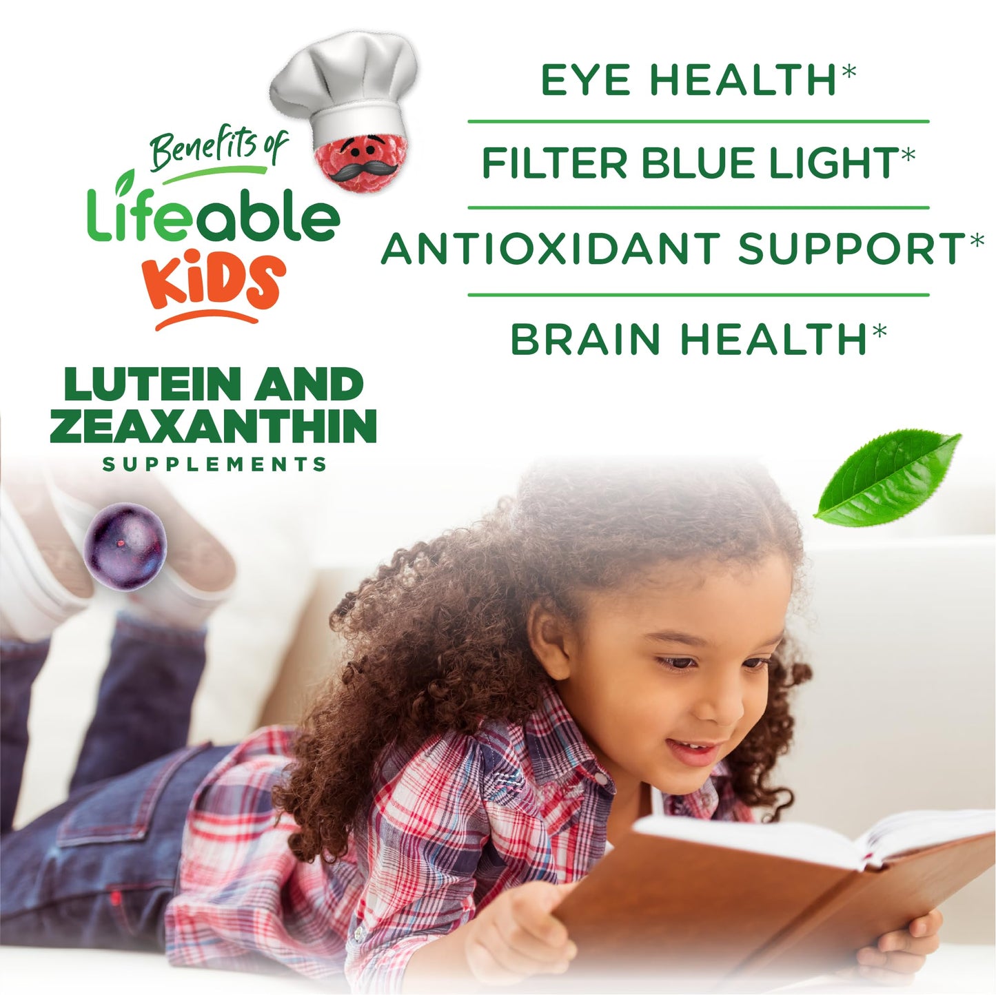 Lifeable Lutein and Zeaxanthin Gummies 60 Count