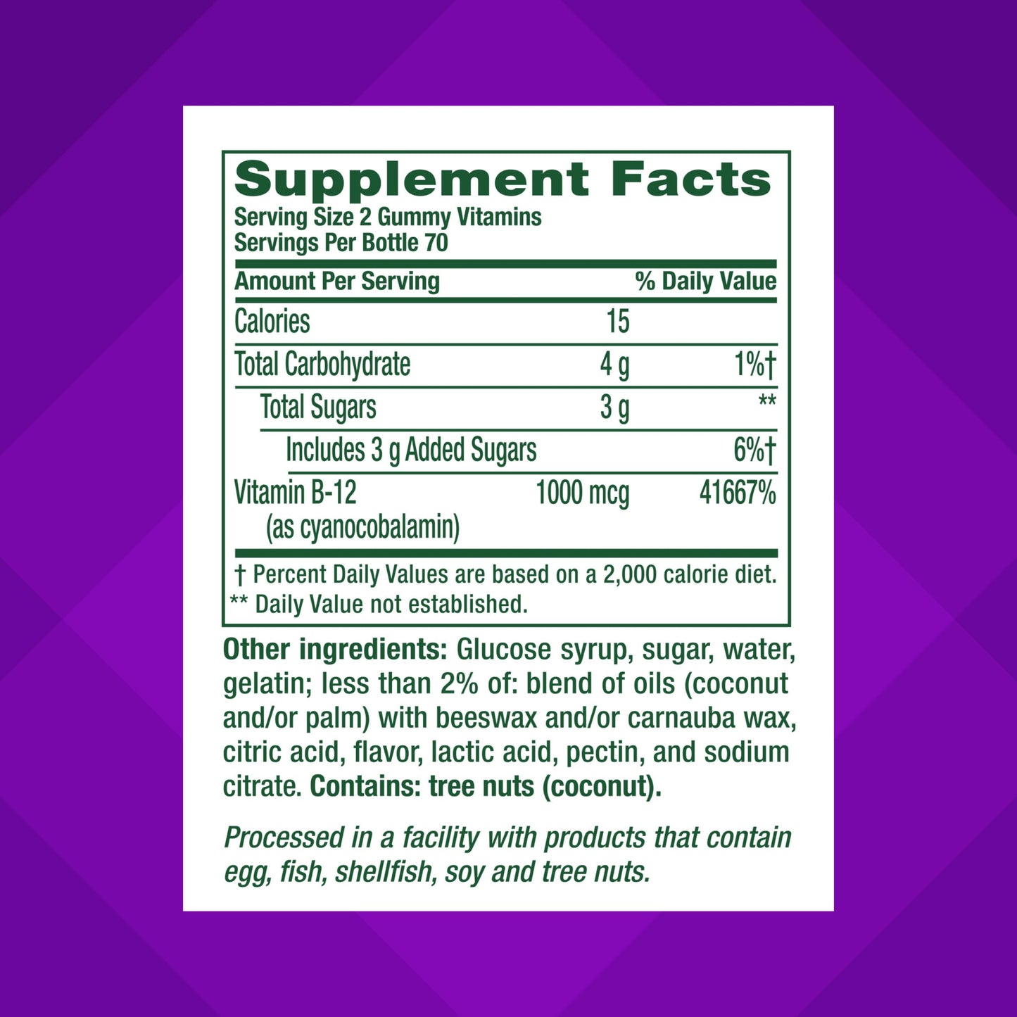 Vitafusion Vitamin B12 Gummies 140 Count