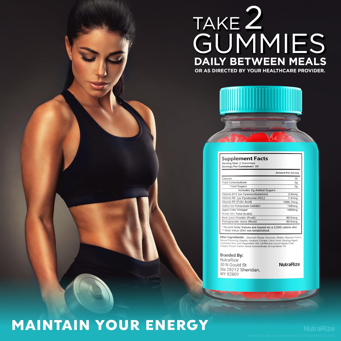 NutraRize Leaf Keto ACV Gummies 180 Gummies