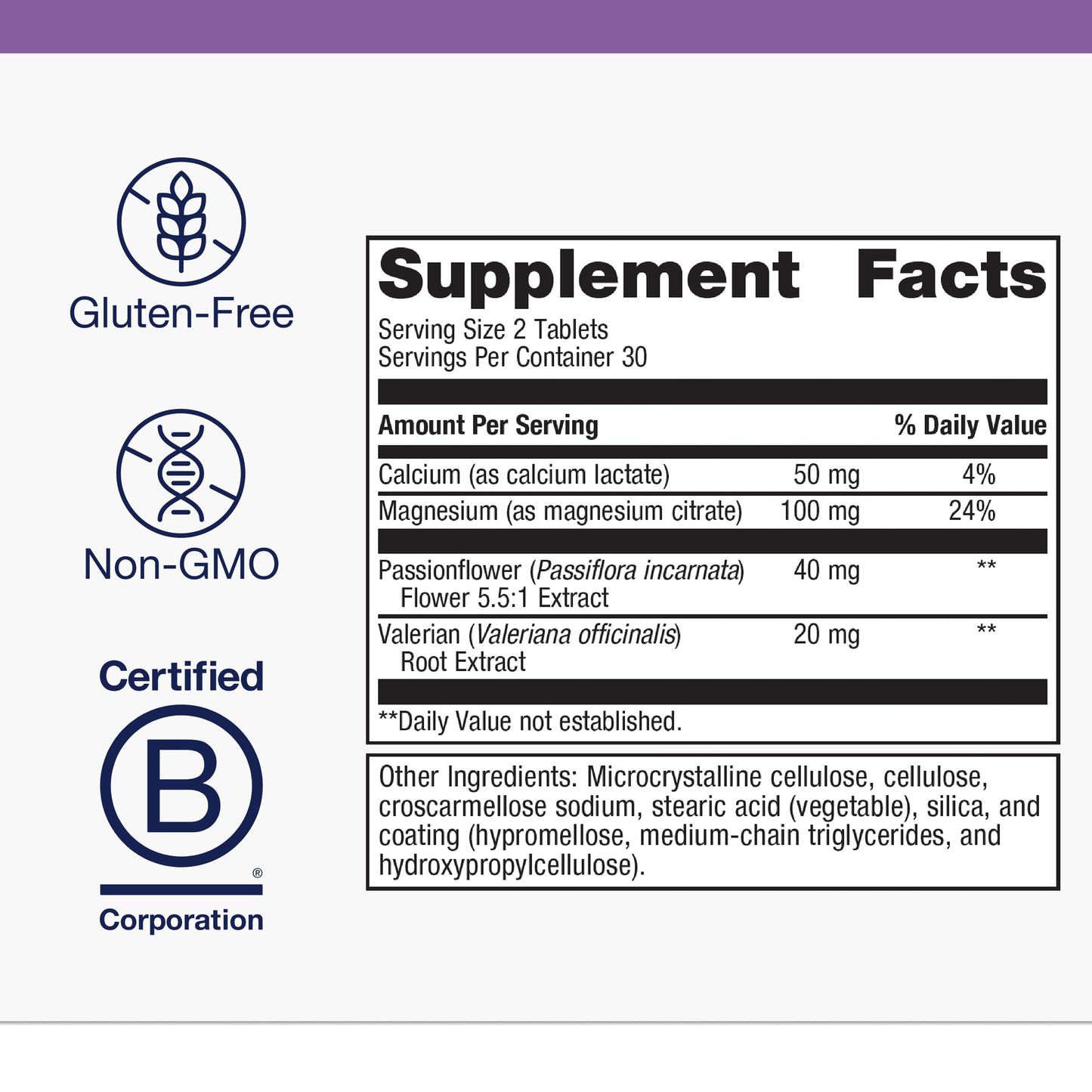 Metagenics MyoCalm Calcium & Magnesium Supplement for Muscle Relaxation with Passionflower & Valerian Root, Non-GMO, Gluten-Free & Vegetarian, 60 Tablets