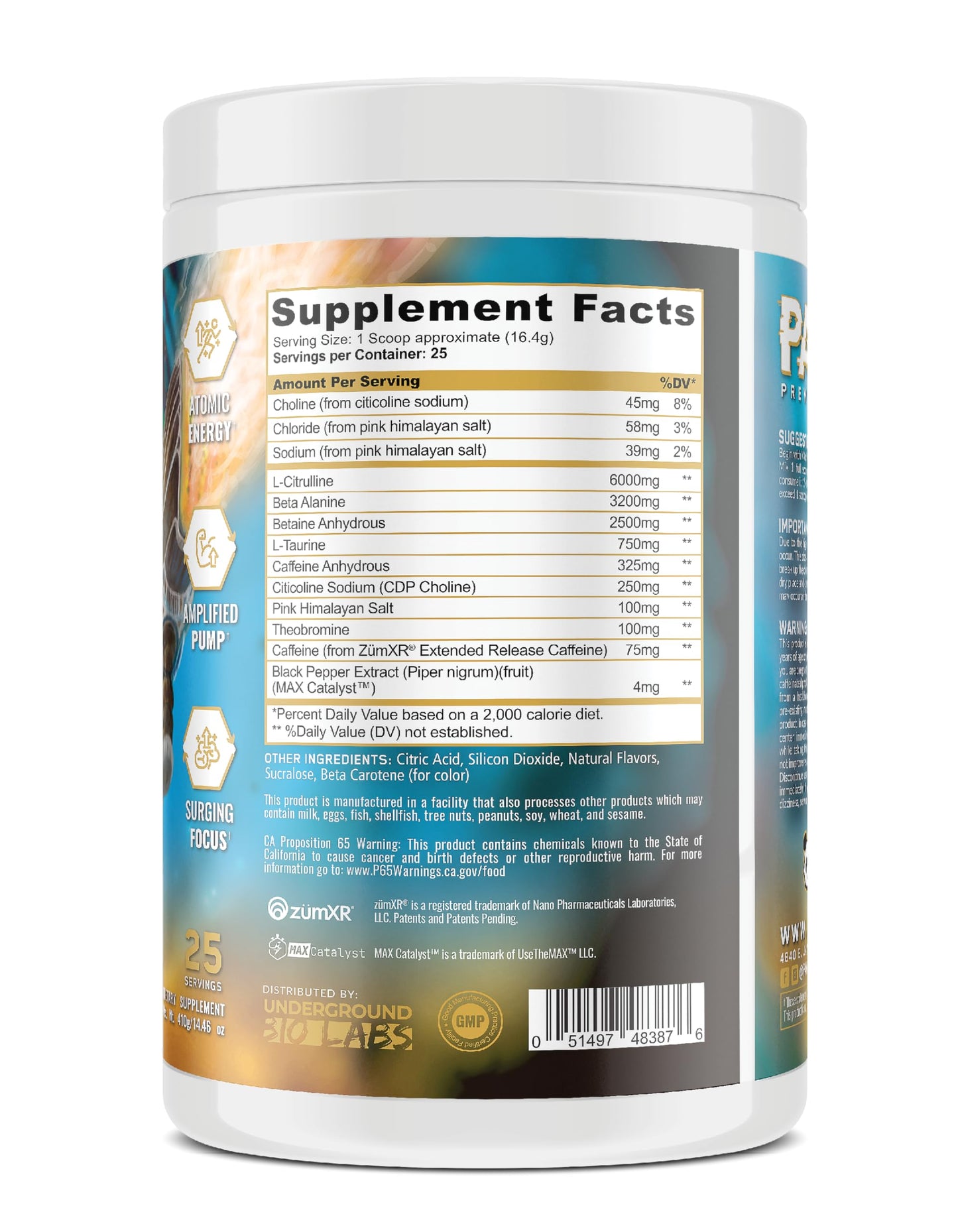 Underground Bio Labs Pando Pre-Workout Powder 15 Servings