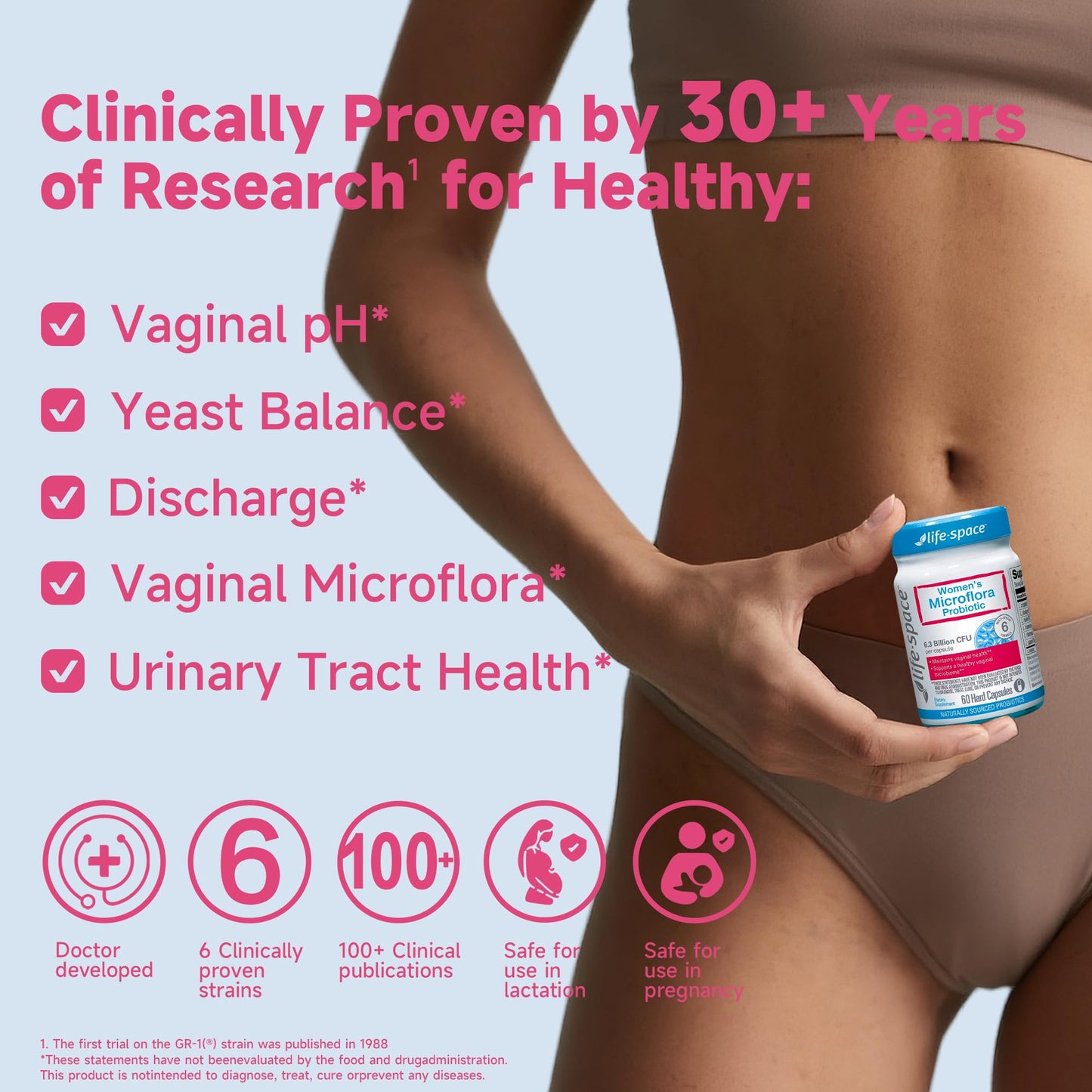Life-Space Probiotics for Women + Skin Probiotic Capsules, 90 Count