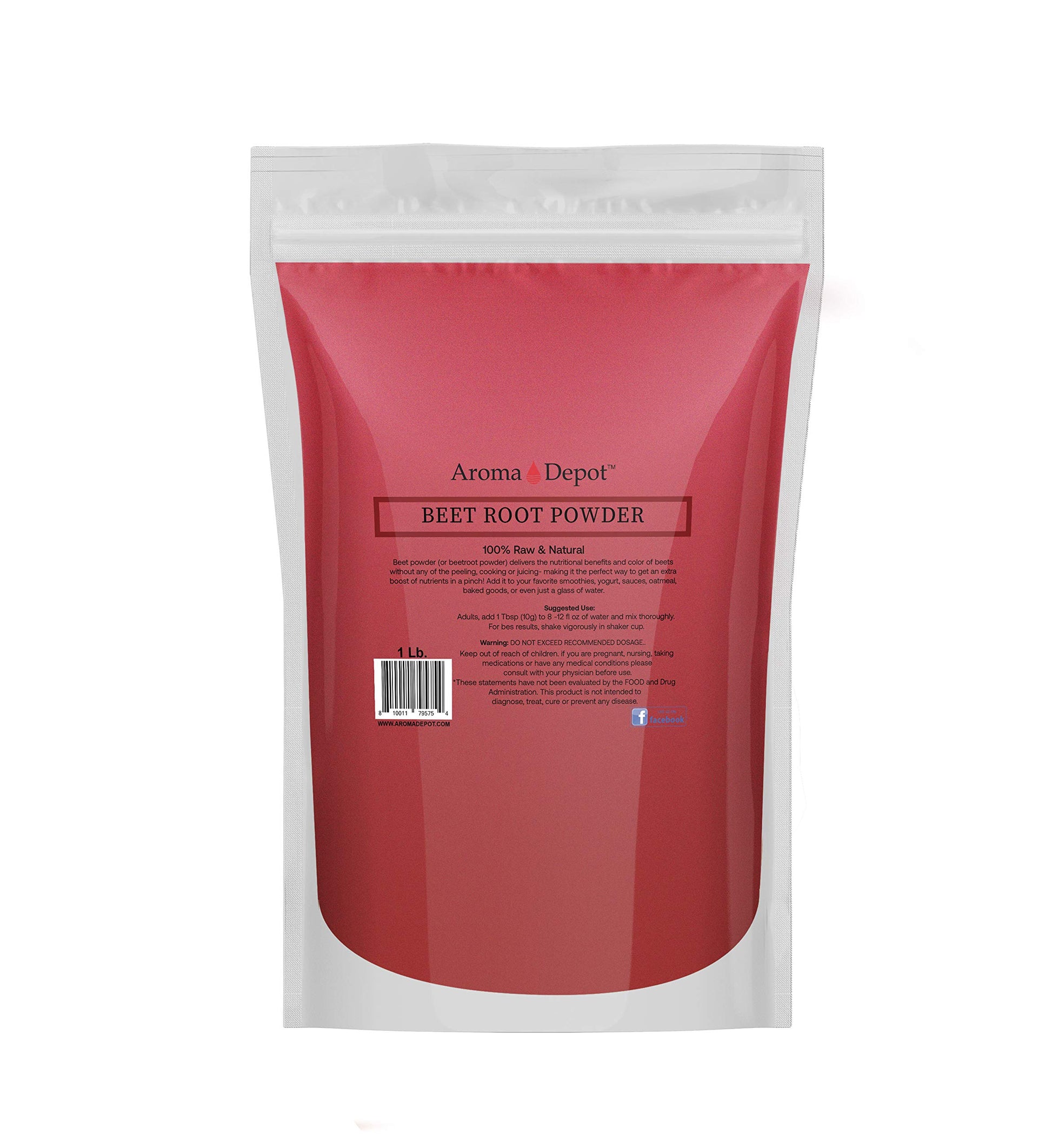 Aroma Depot Beet Root Powder 4 Ounce, 1 Count