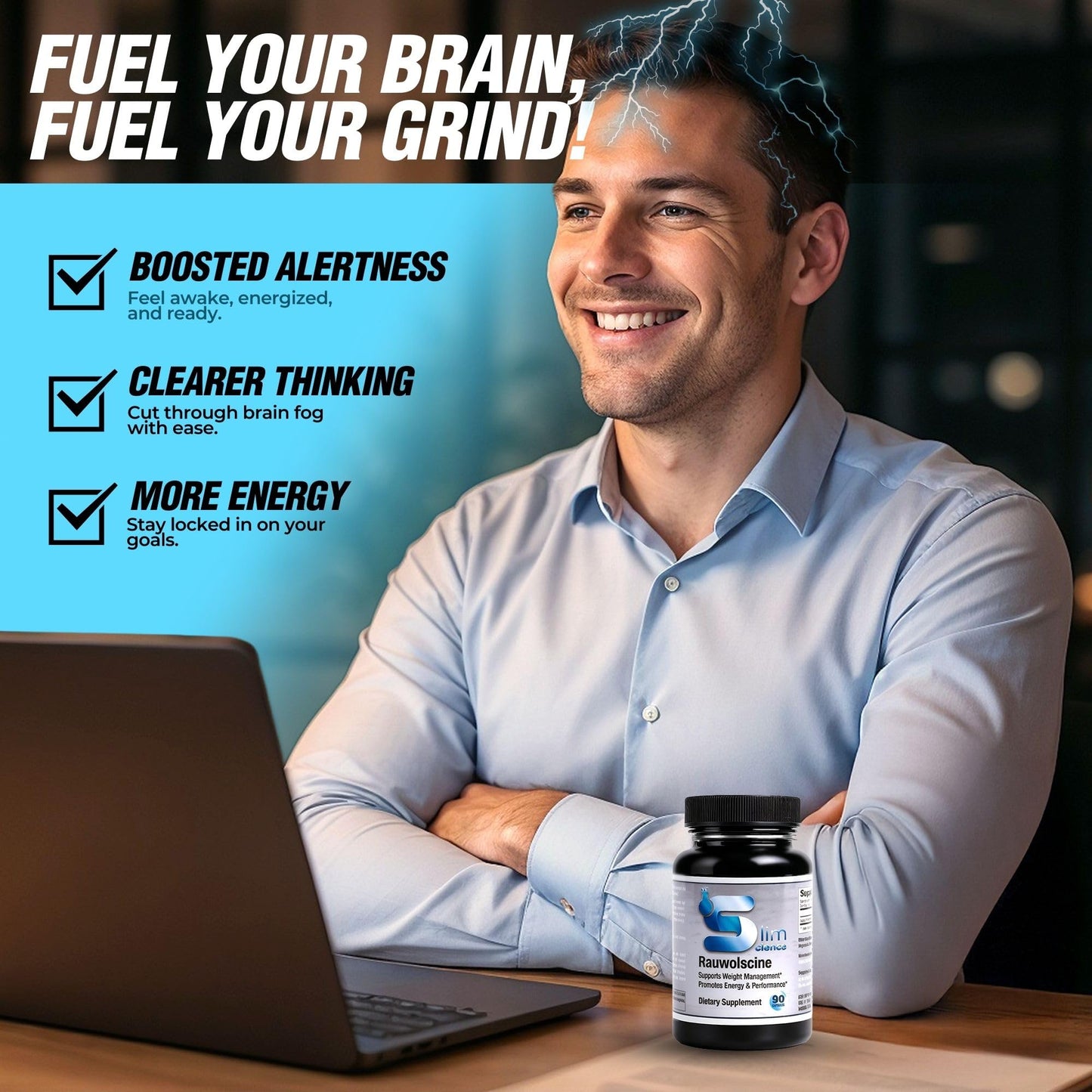 Slim Science Rauwolscine Yohimbine HCL Dietary Supplement 3mg Per Capsule, 90 Capsules