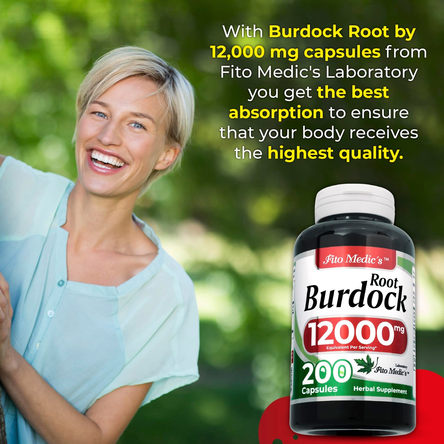 FITO MEDIC'S Burdock Root Organic Capsules 200